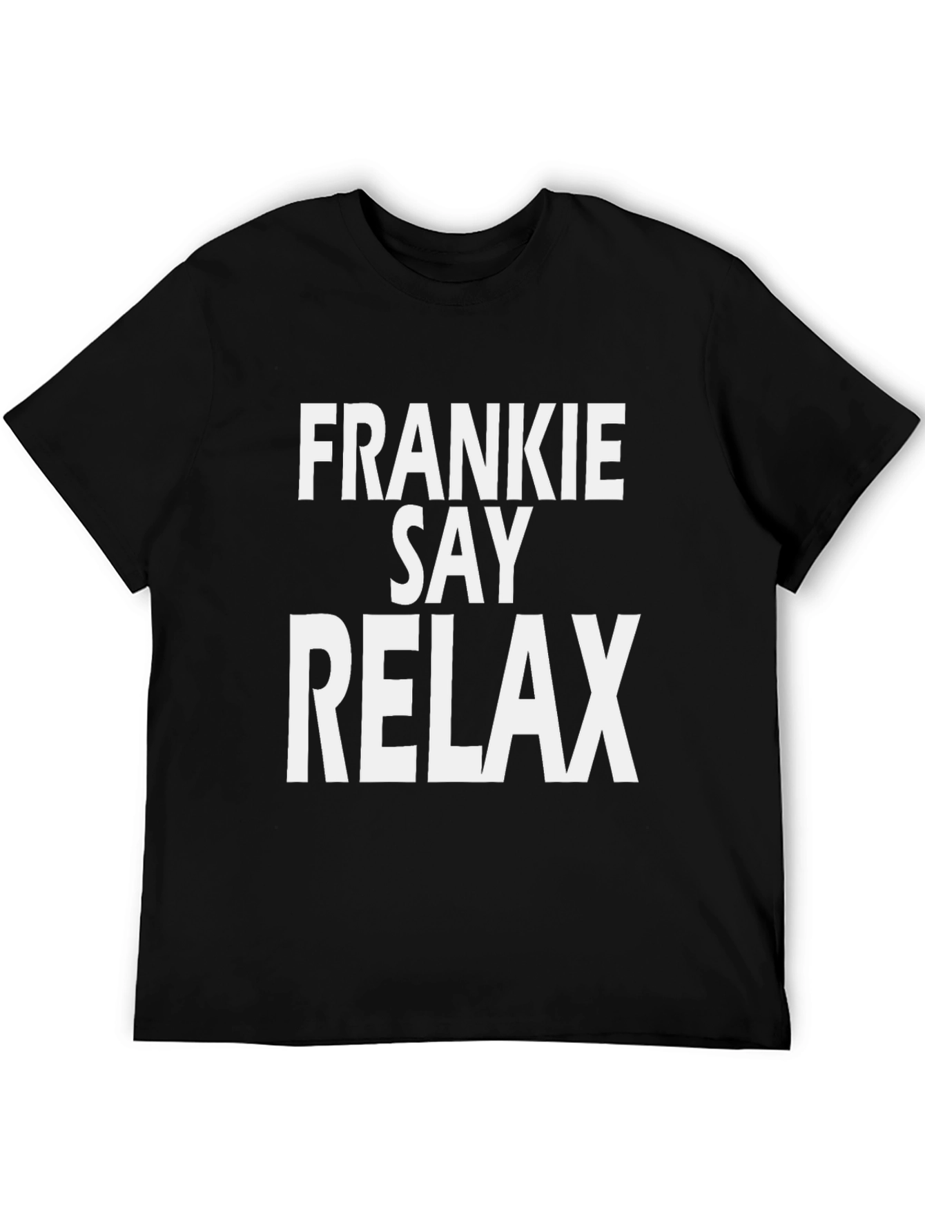 Frankie Say Relax Graphic T-Shirt - Black