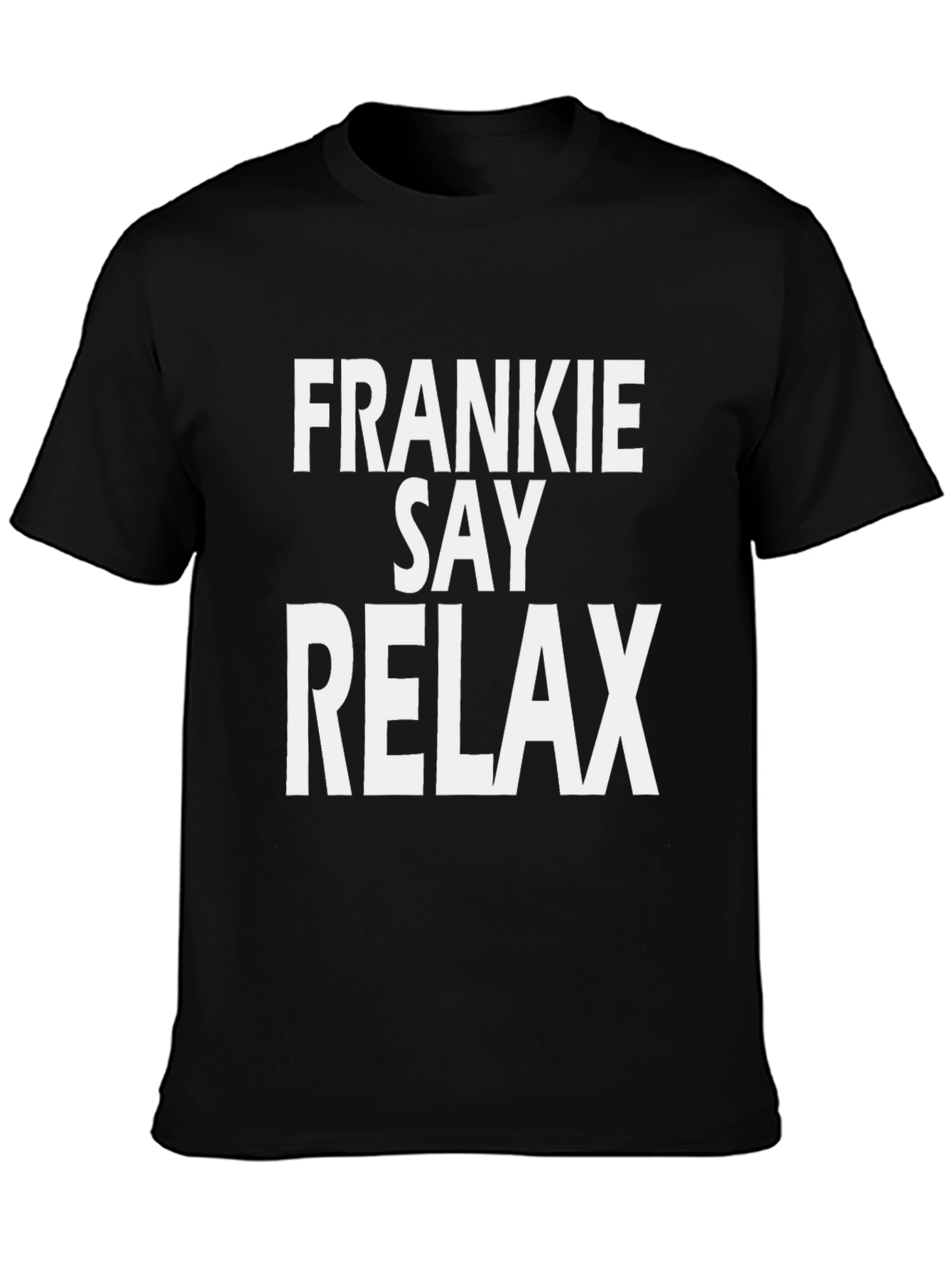 Frankie Say Relax Graphic T-Shirt - Black