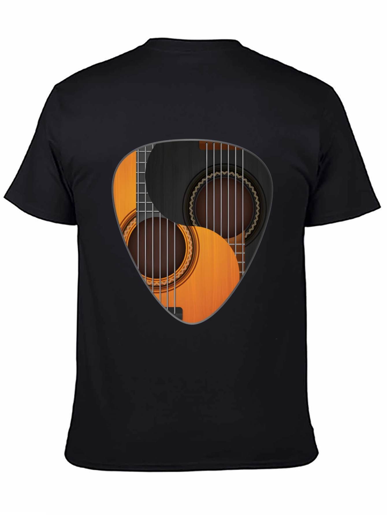 Guitar Pick Yin Yang Graphic T-Shirt