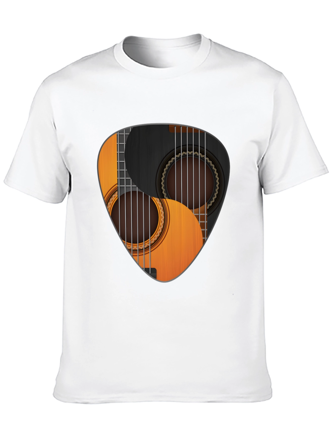 Guitar Pick Yin Yang Graphic T-Shirt