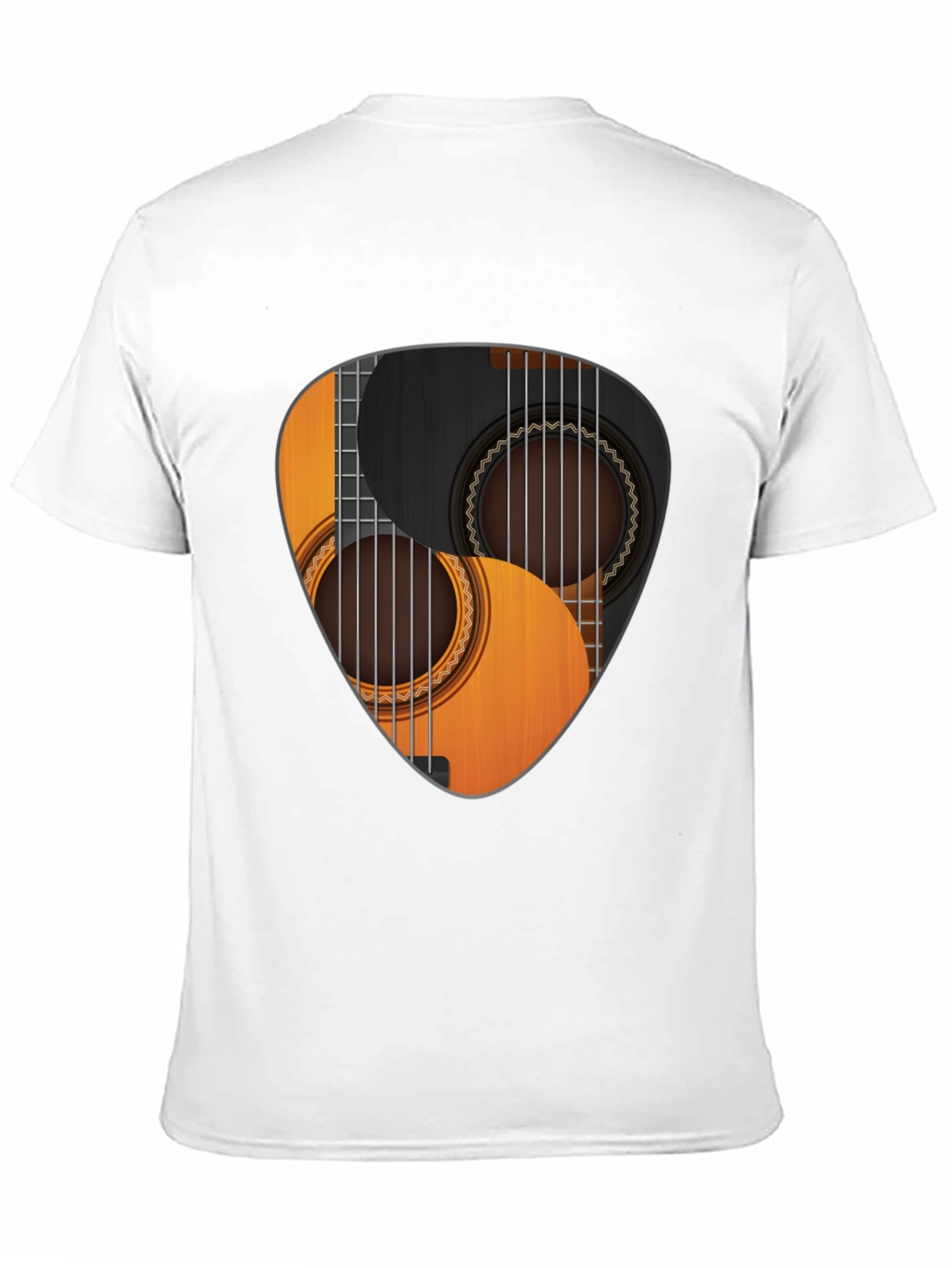 Guitar Pick Yin Yang Graphic T-Shirt
