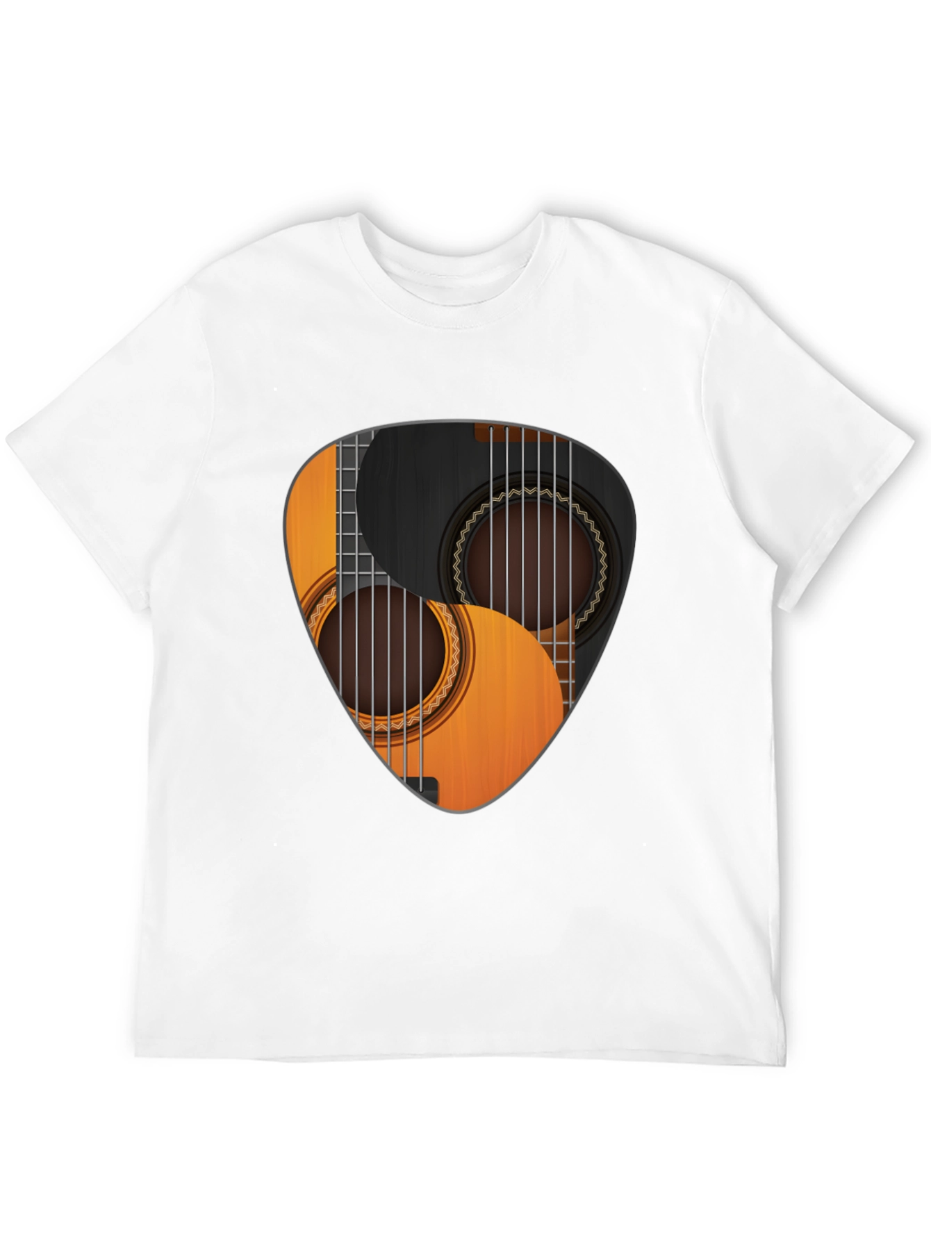 Guitar Pick Yin Yang Graphic T-Shirt