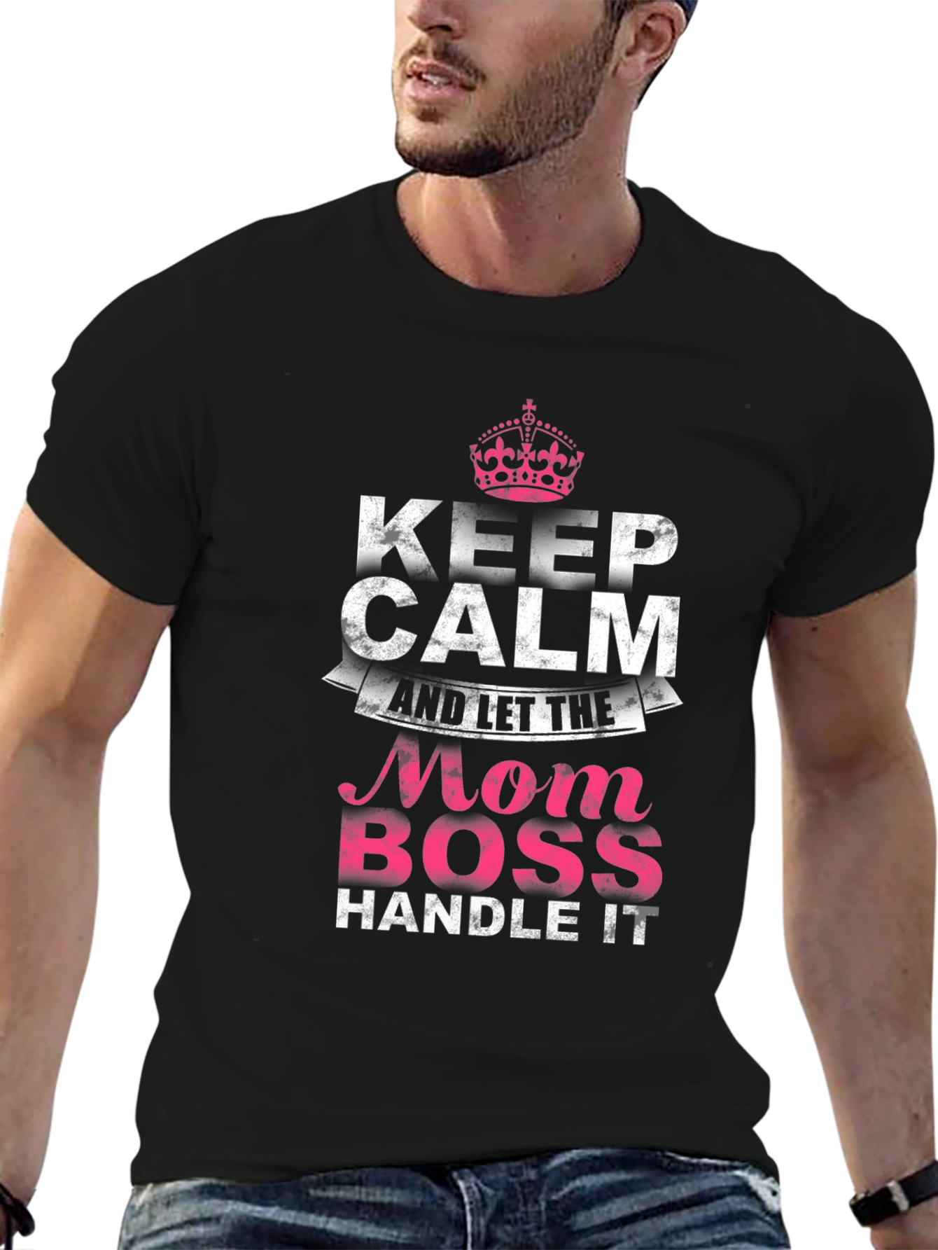 Mom Boss T-Shirt - Keep Calm