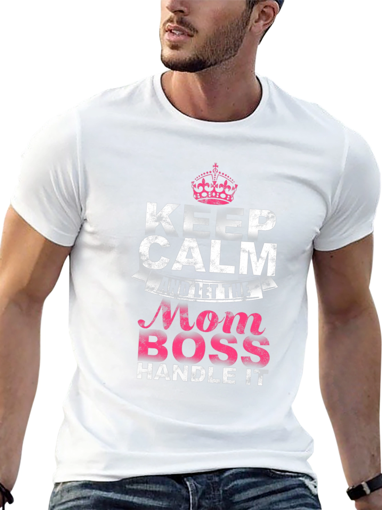 Mom Boss T-Shirt - Keep Calm
