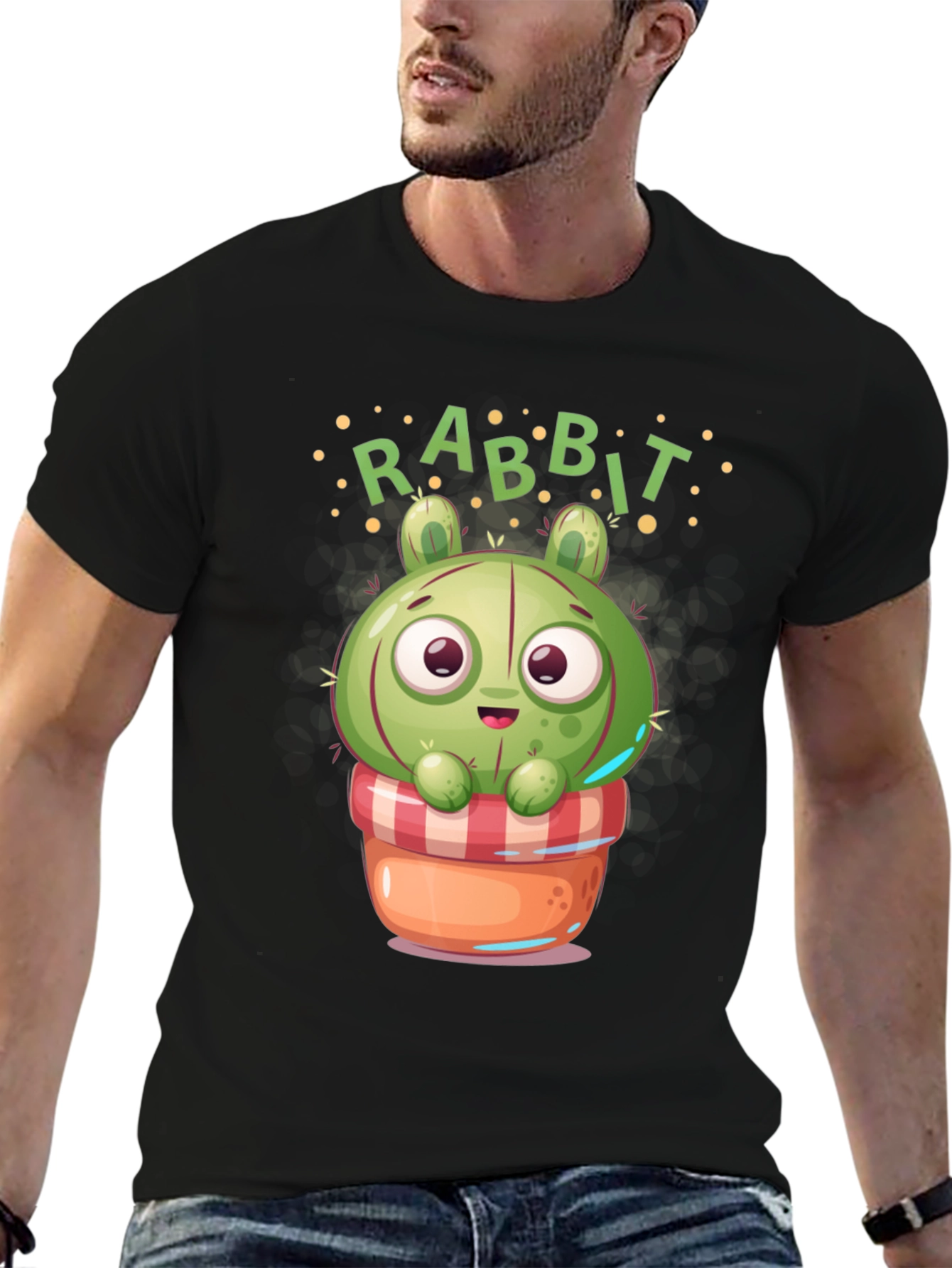 Cute Rabbit Cactus T-Shirt
