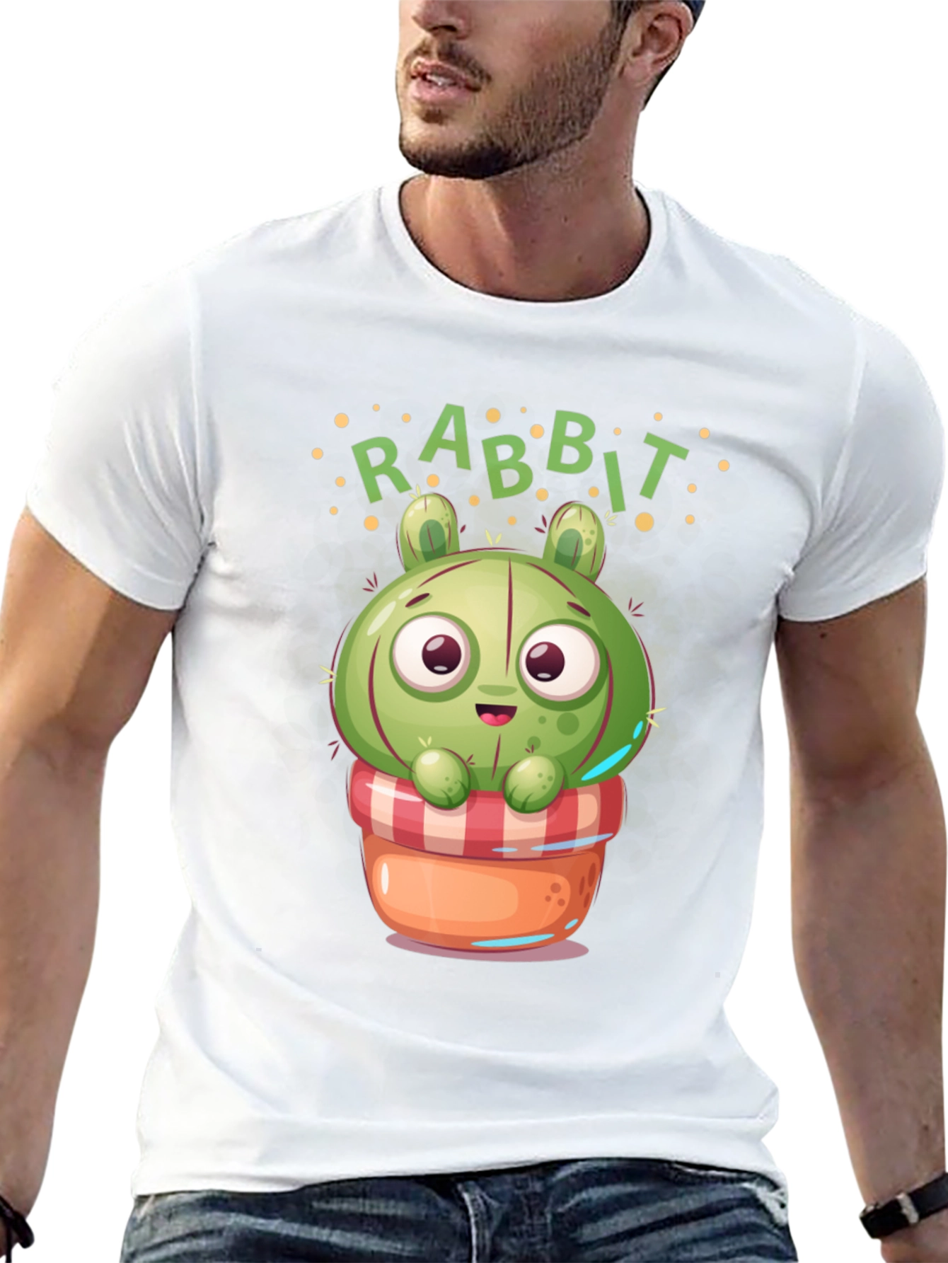 Cute Rabbit Cactus T-Shirt