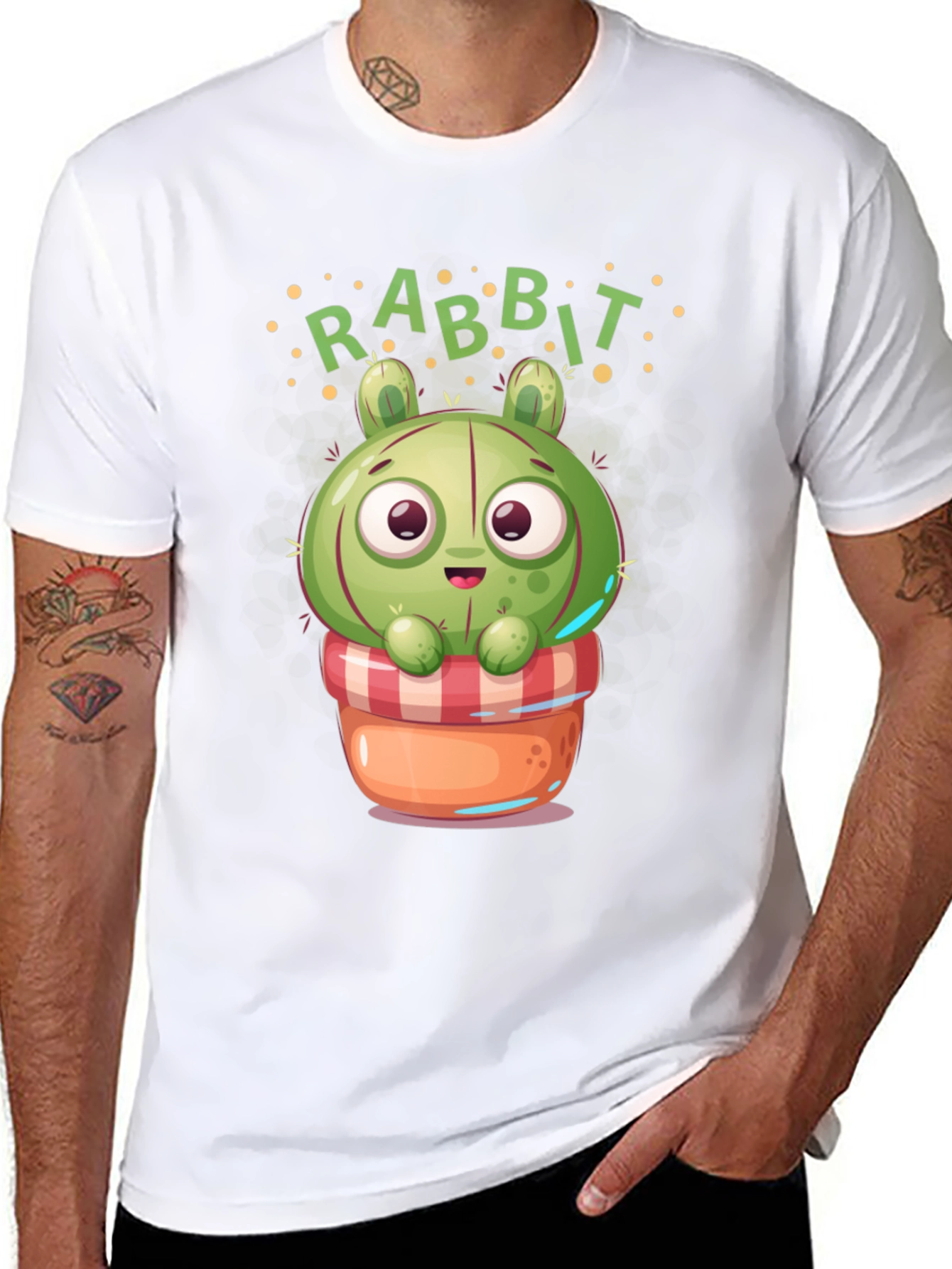 Cute Rabbit Cactus T-Shirt