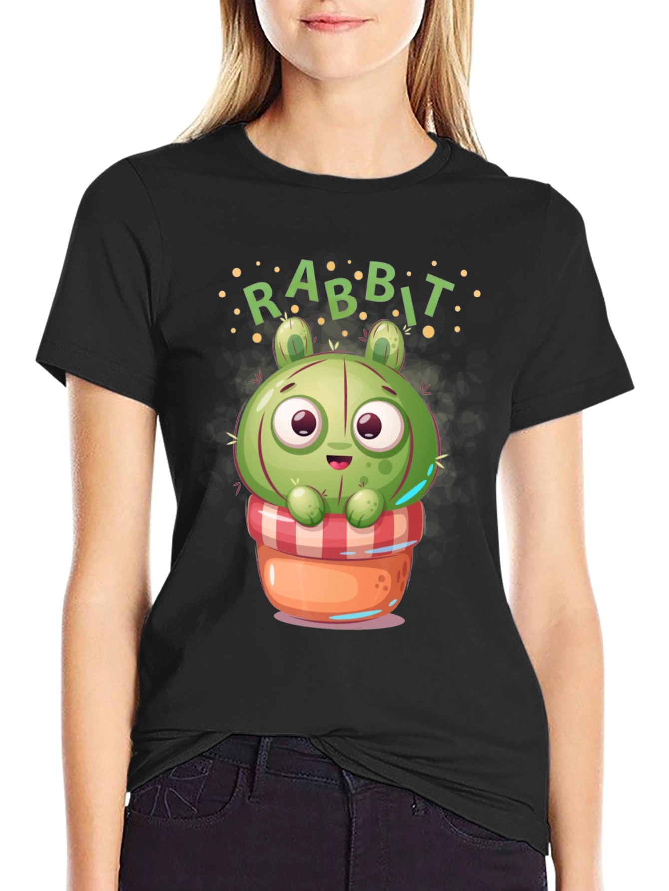 Cute Rabbit Cactus T-Shirt