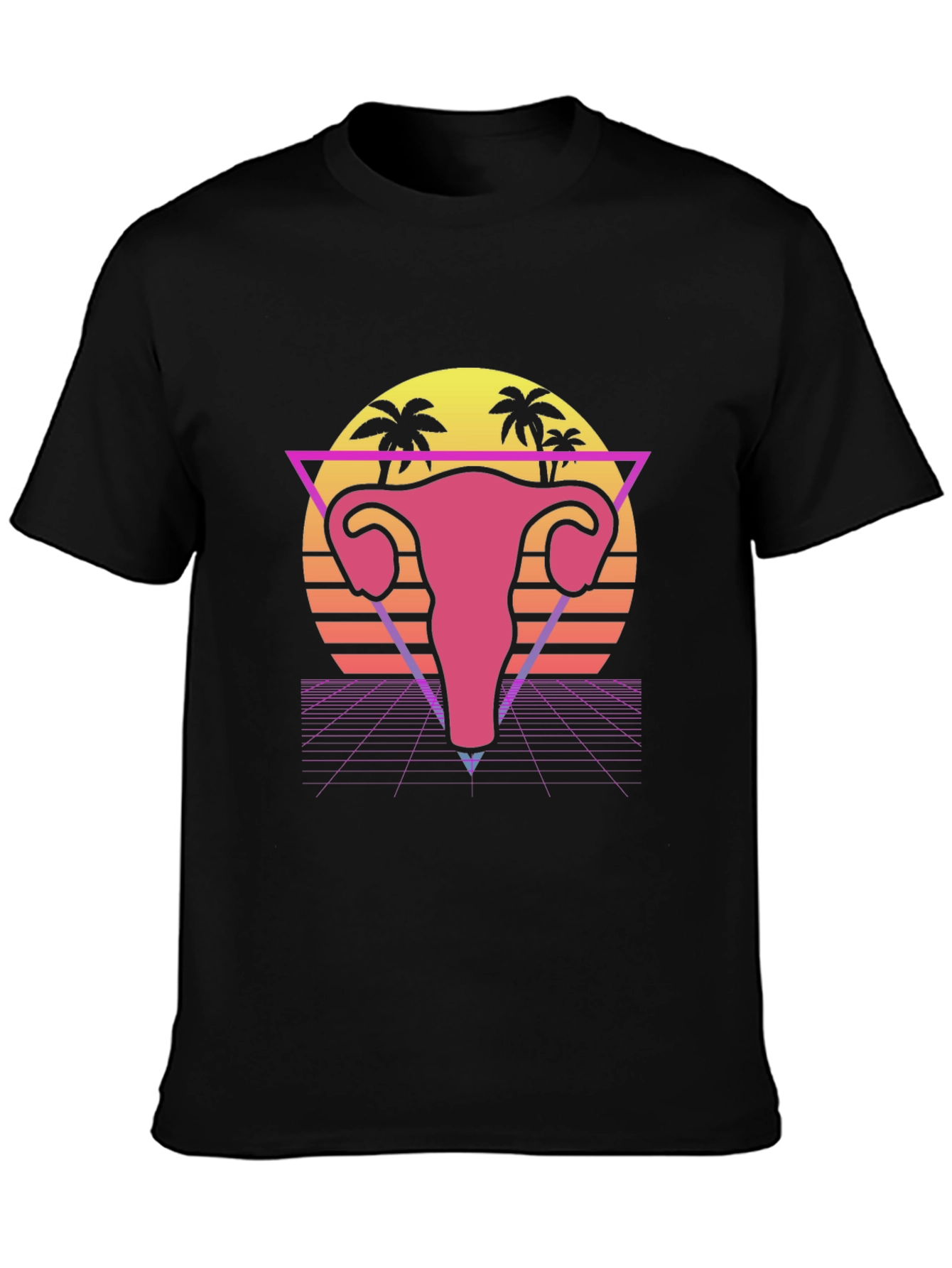 Retro Uterus T-Shirt - Vaporwave Style Graphic Tee