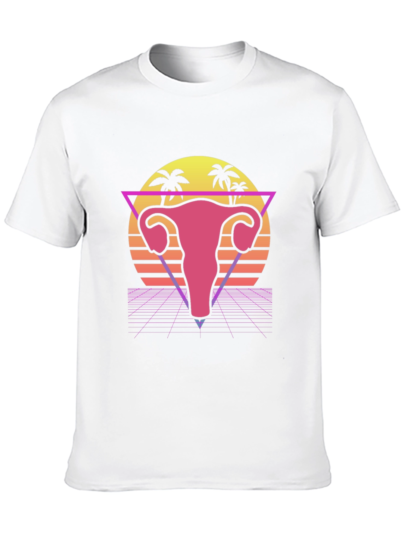 Retro Uterus T-Shirt - Vaporwave Style Graphic Tee