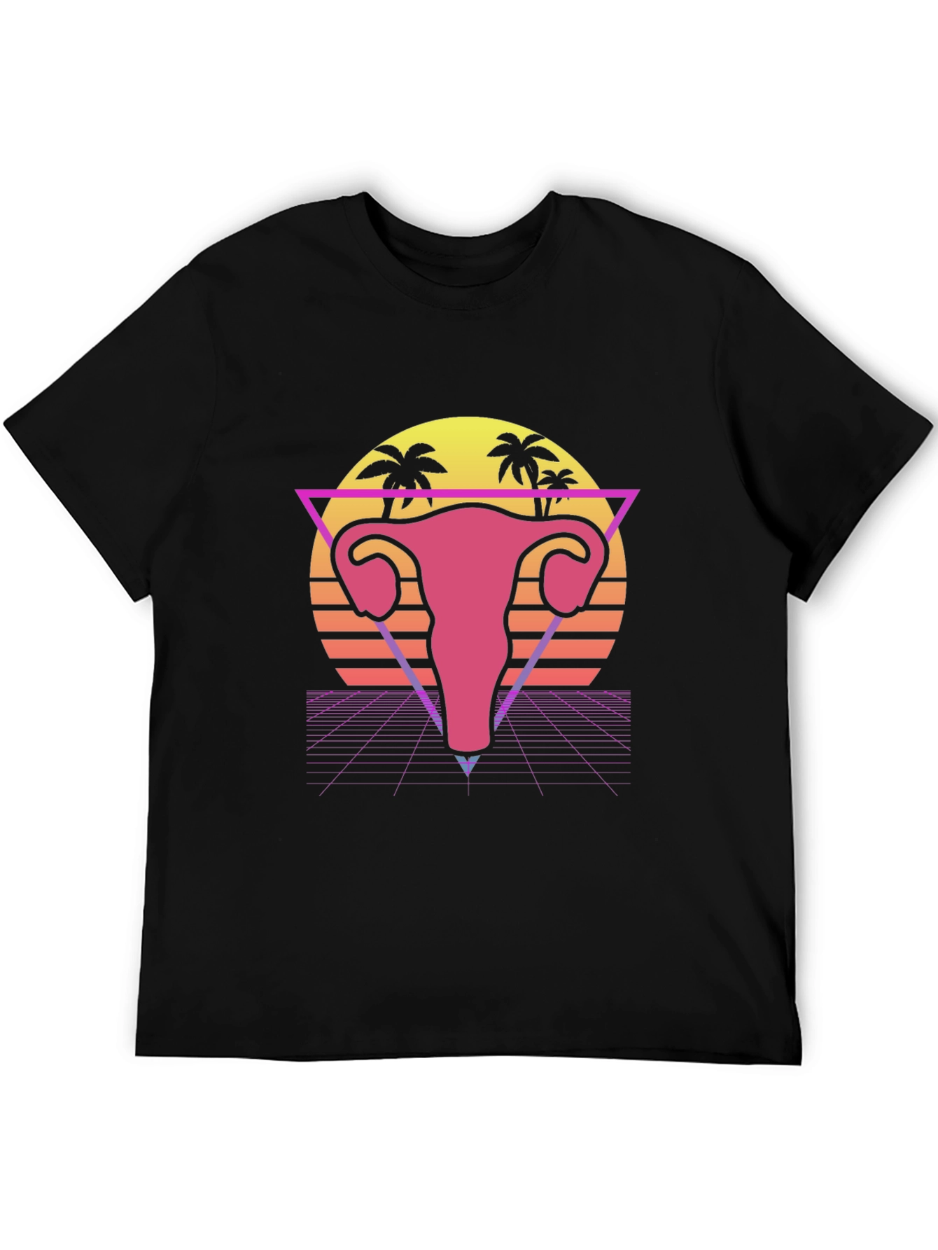 Retro Uterus T-Shirt - Vaporwave Style Graphic Tee