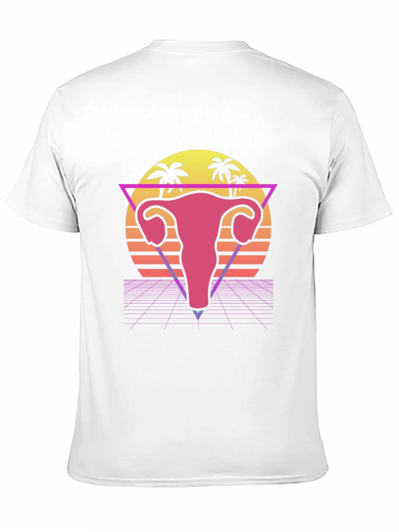 Retro Uterus T-Shirt - Vaporwave Style Graphic Tee