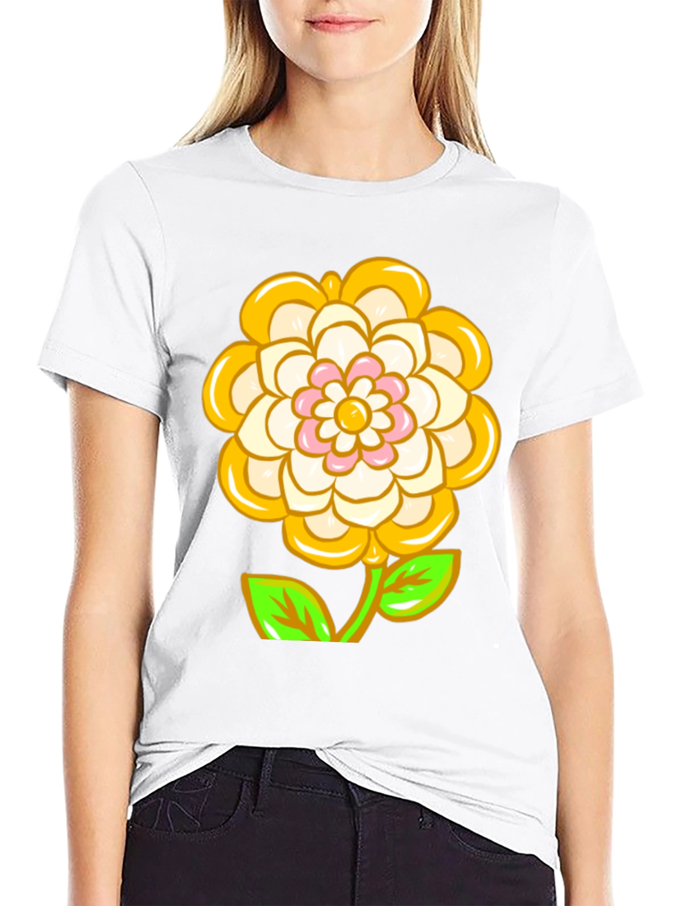 Flower Power Graphic Tee - Trendy & Unique!