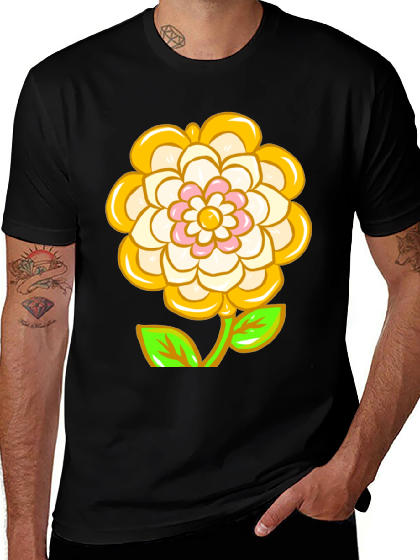 Flower Power Graphic Tee - Trendy & Unique!