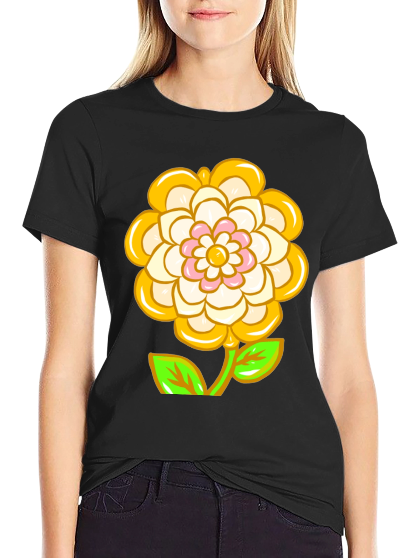 Flower Power Graphic Tee - Trendy & Unique!