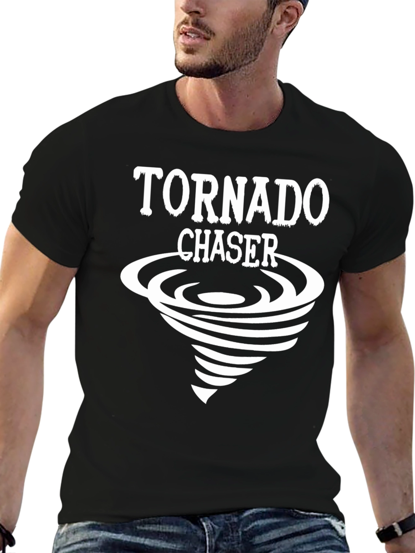 Tornado Chaser Black Graphic Tee