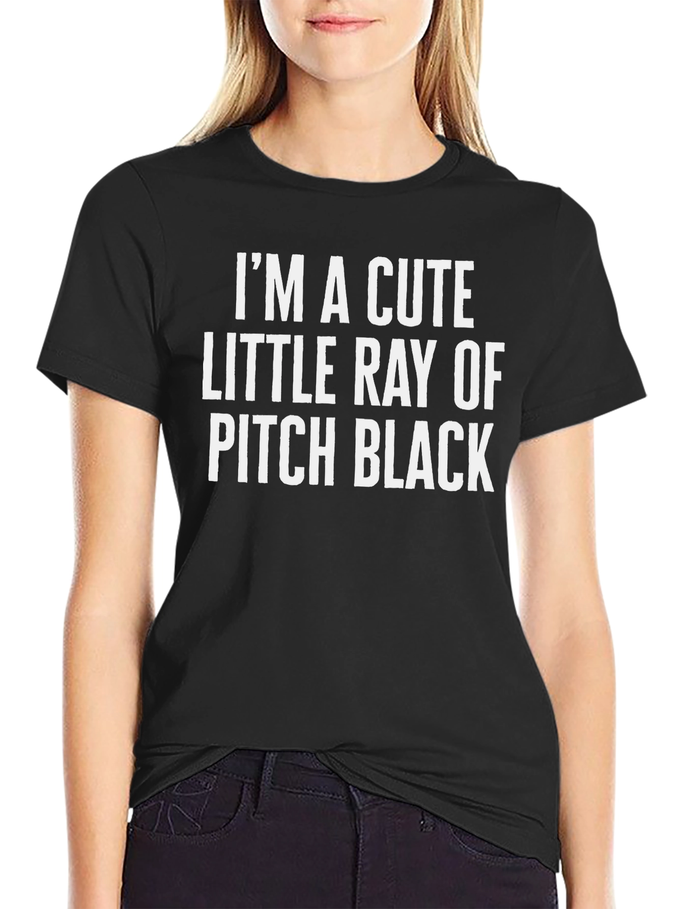 Cute Little Ray of Pitch Black Graphic T-Shirt