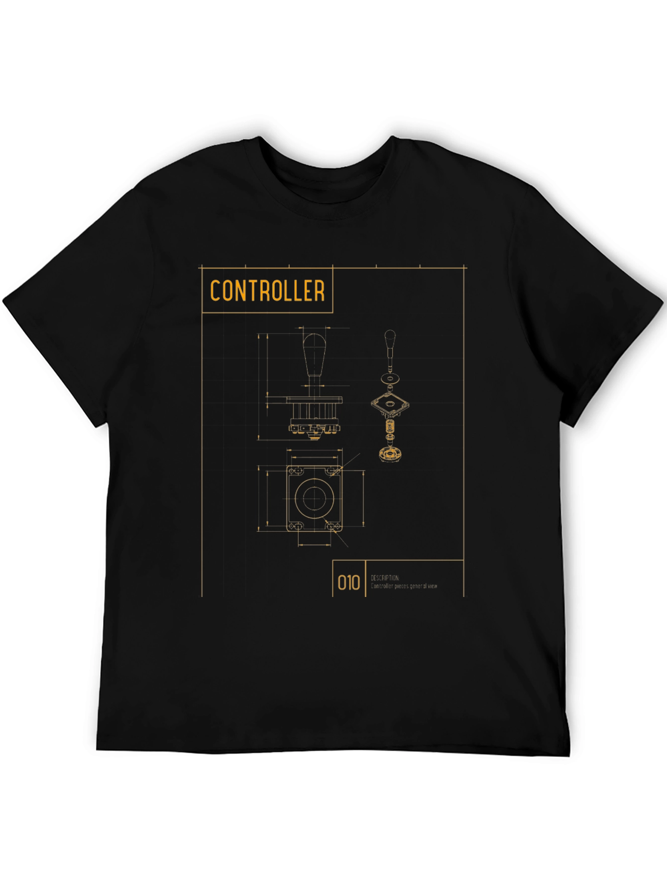 Controller Blueprint Graphic Tee - Gamer Style