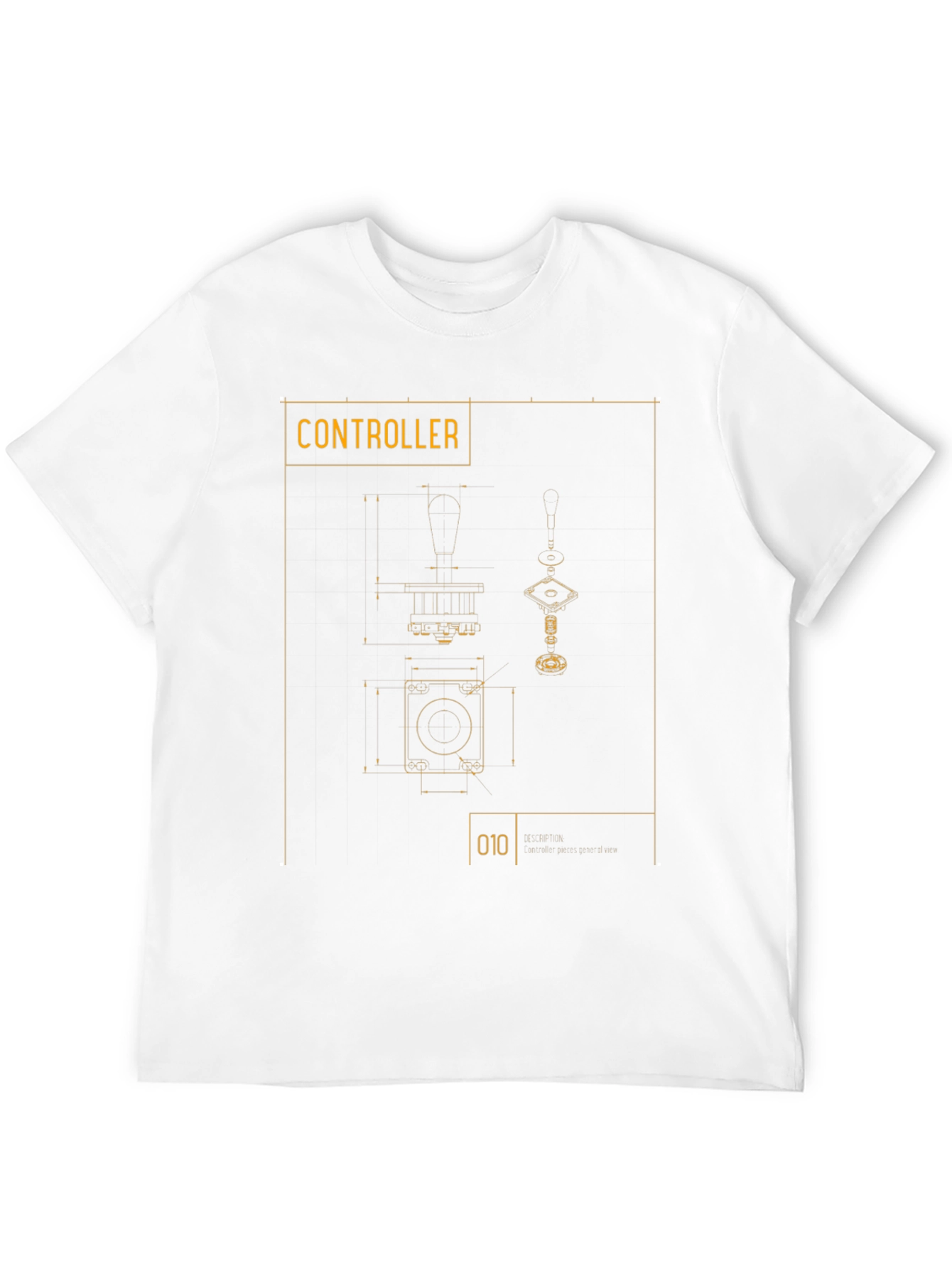 Controller Blueprint Graphic Tee - Gamer Style
