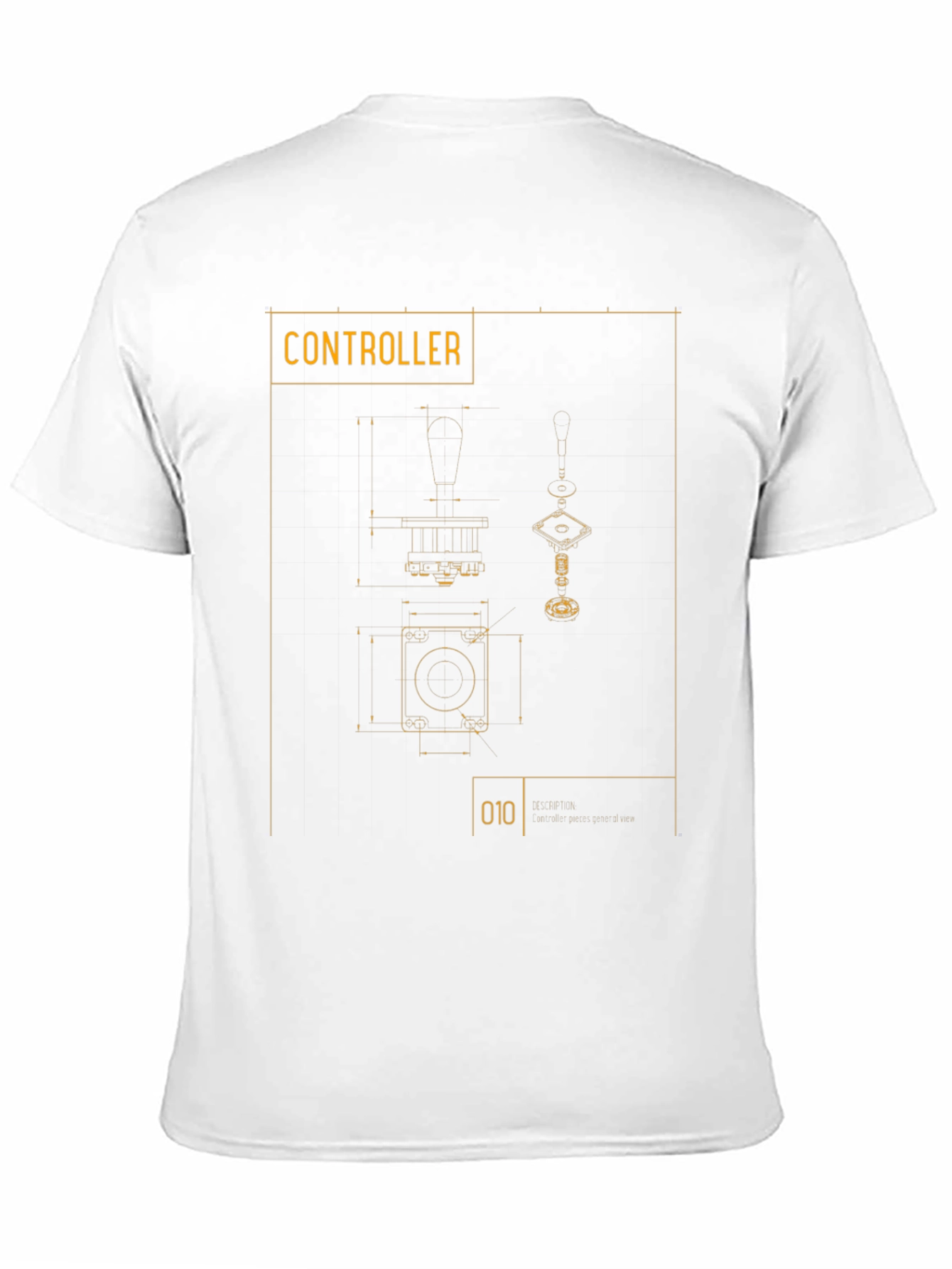 Controller Blueprint Graphic Tee - Gamer Style