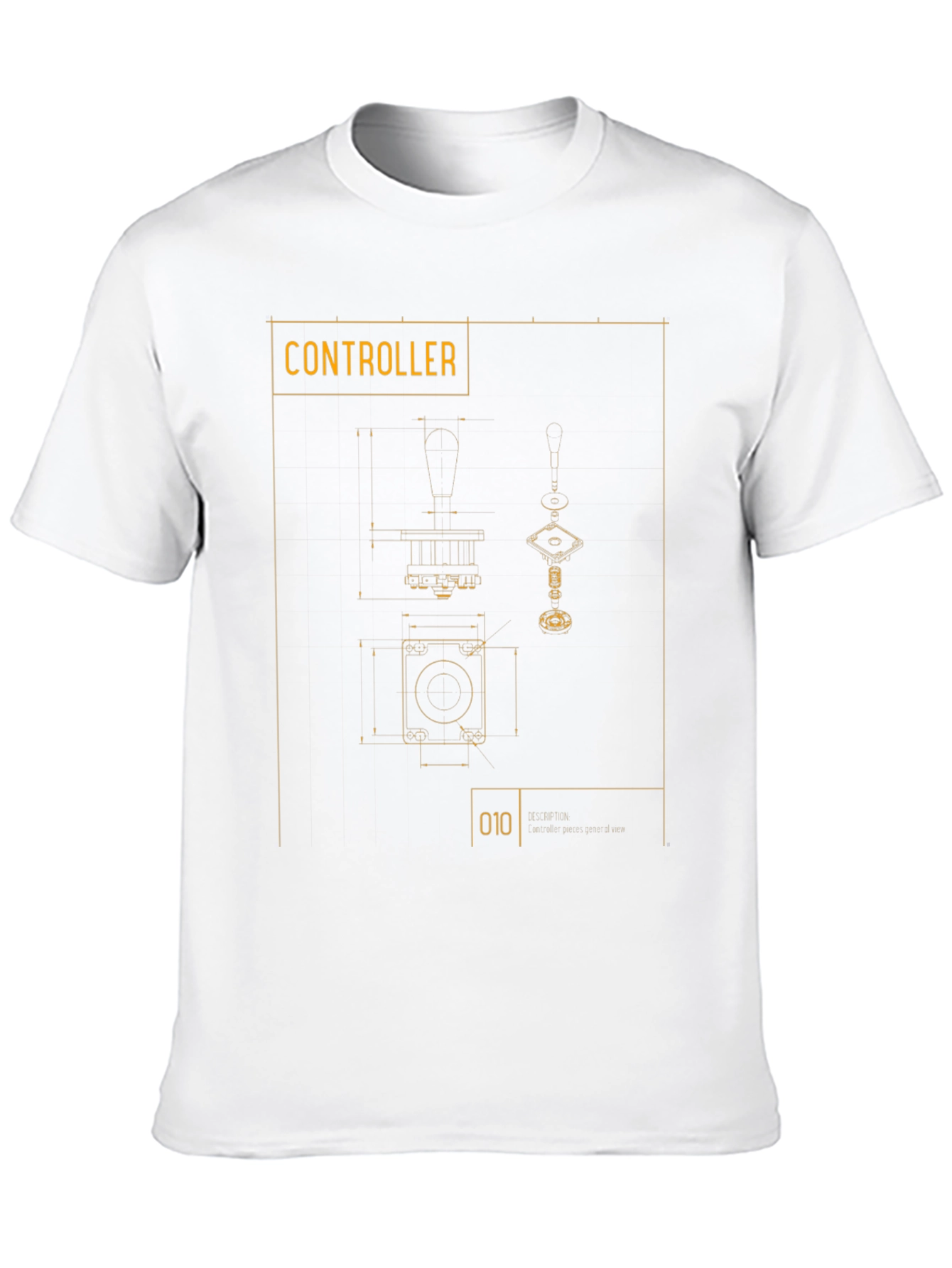 Controller Blueprint Graphic Tee - Gamer Style