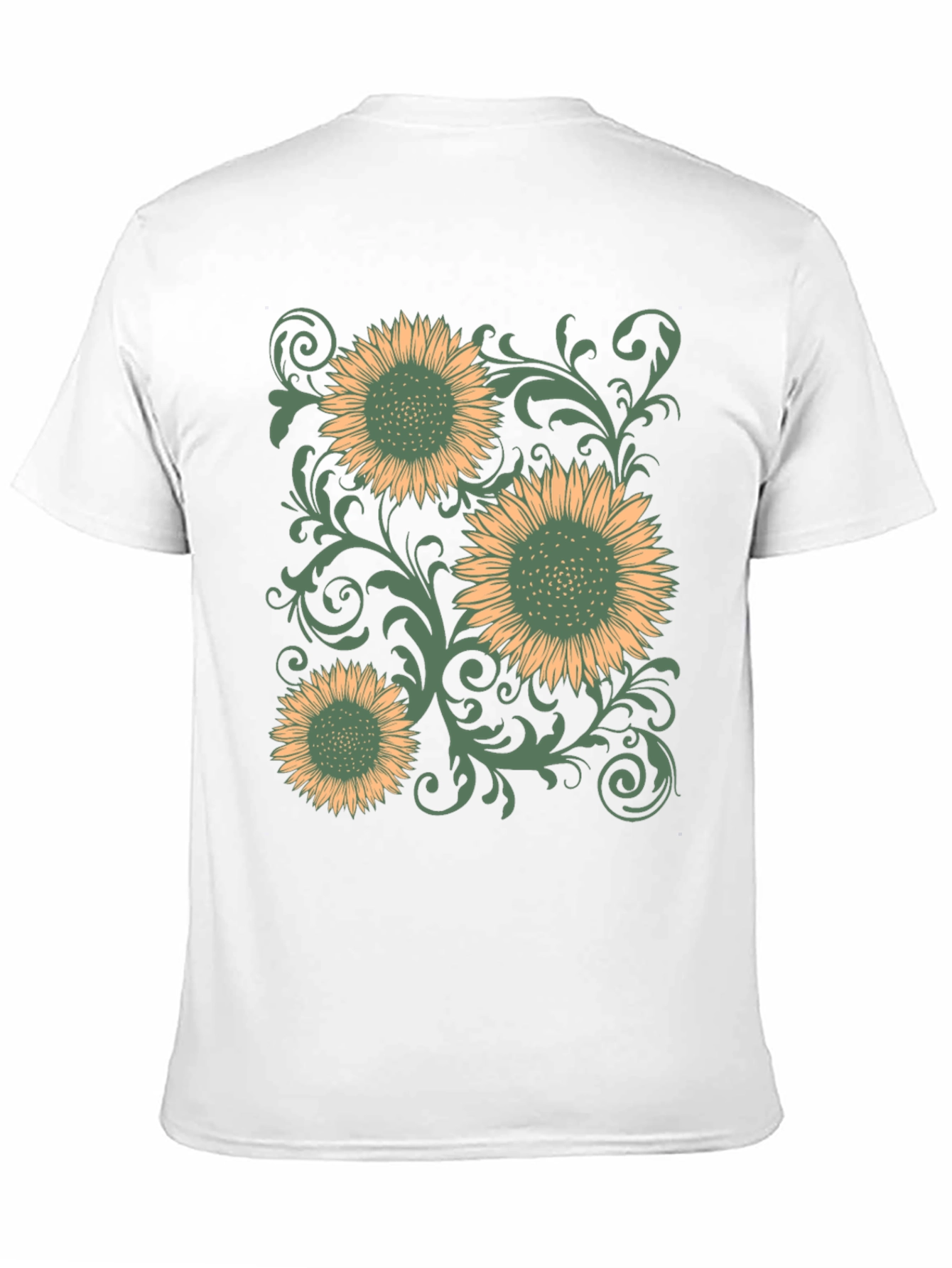 Sunflower Graphic Print Mens T-Shirt