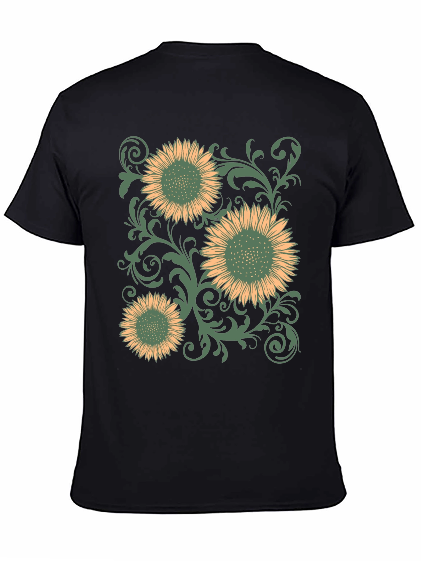 Sunflower Graphic Print Mens T-Shirt