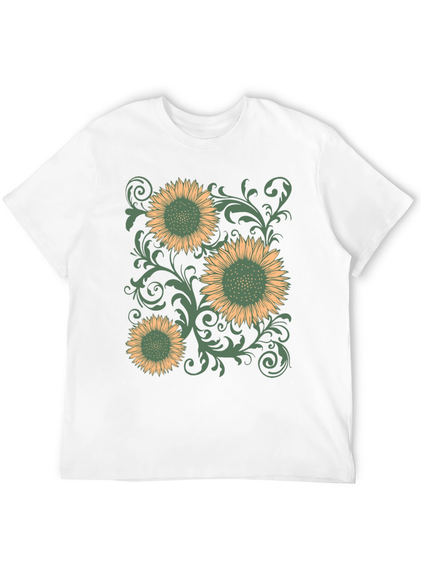 Sunflower Graphic Print Mens T-Shirt