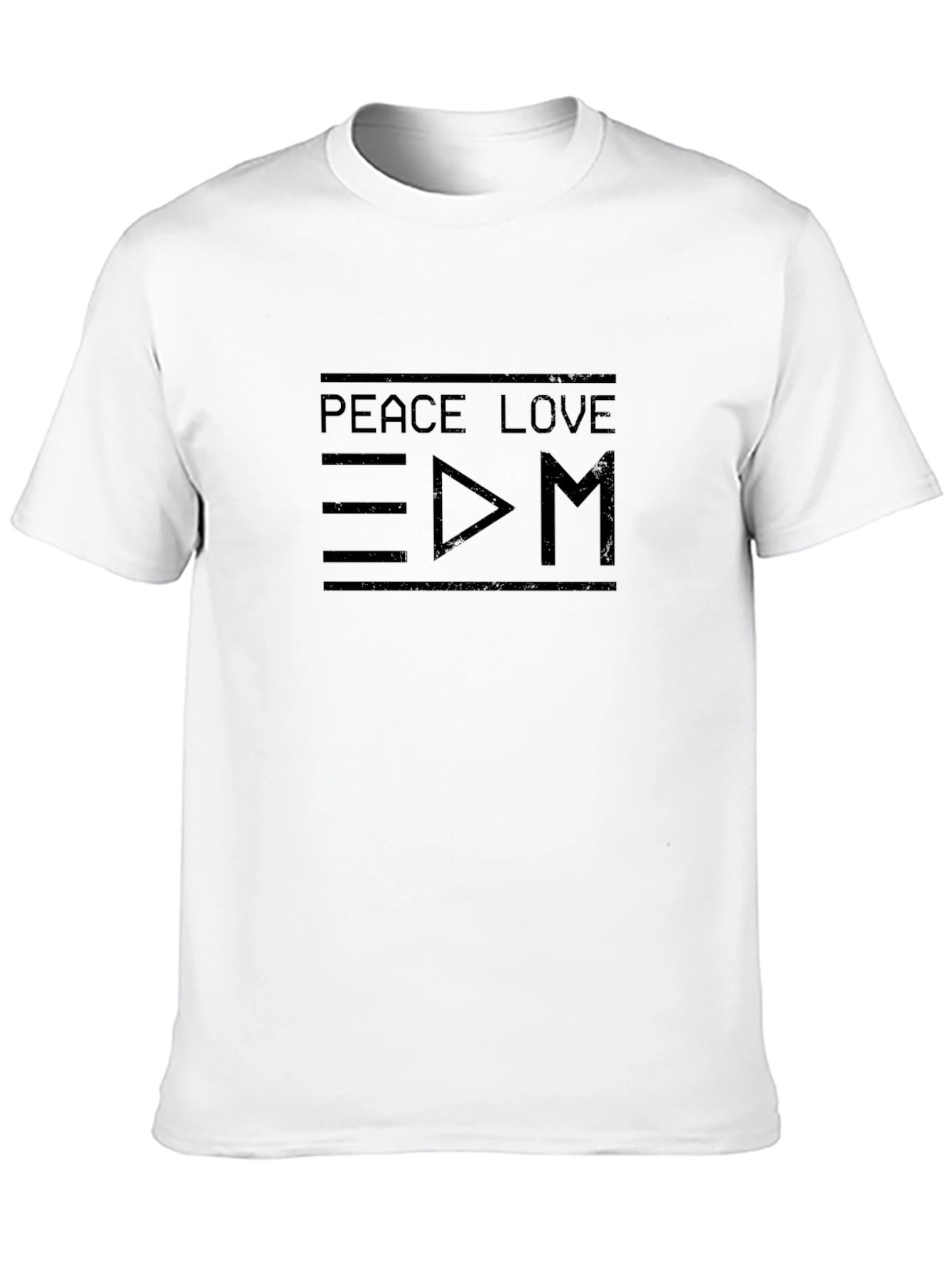 Peace Love EDM Graphic Tee - Black