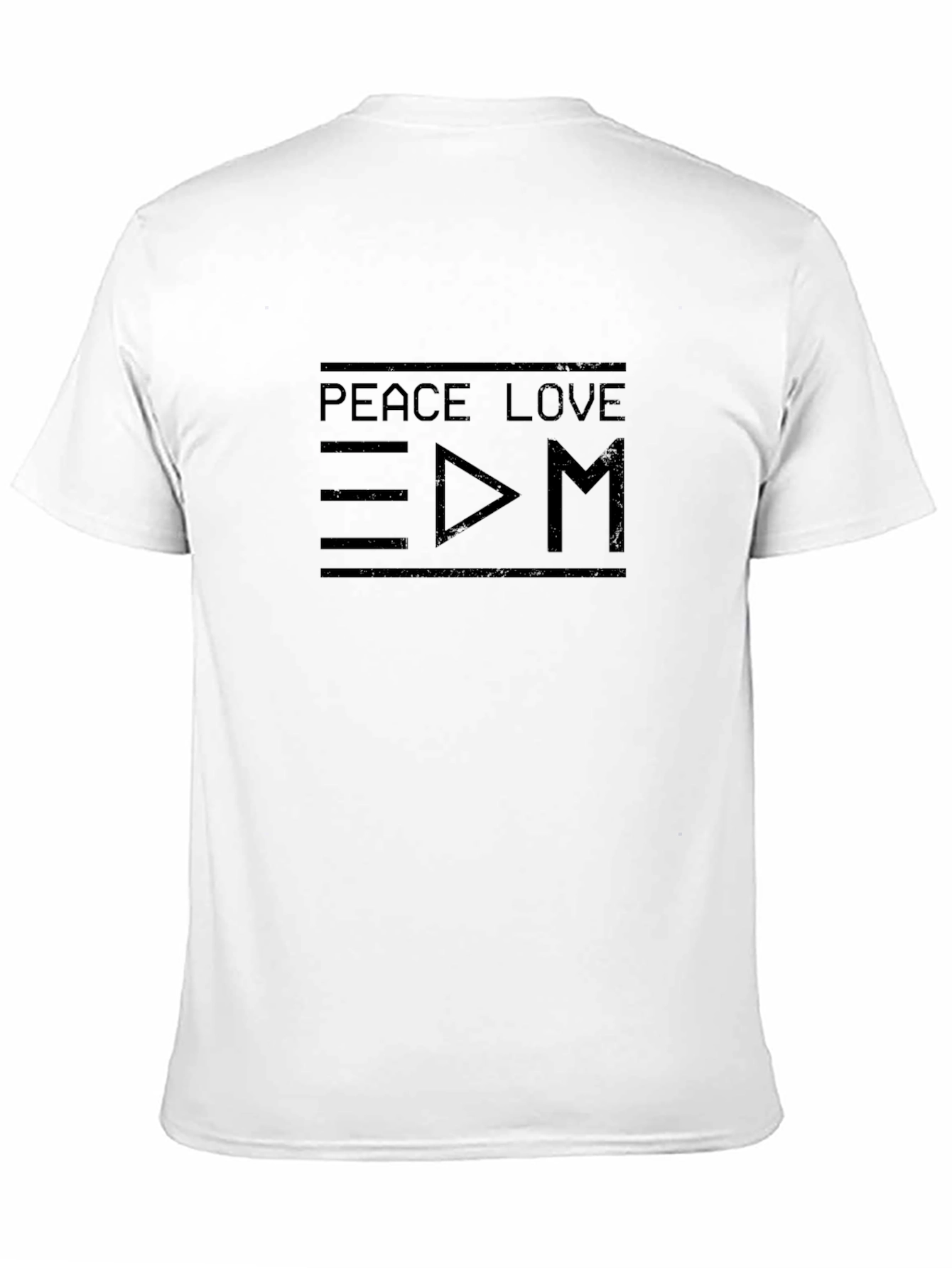 Peace Love EDM Graphic Tee - Black