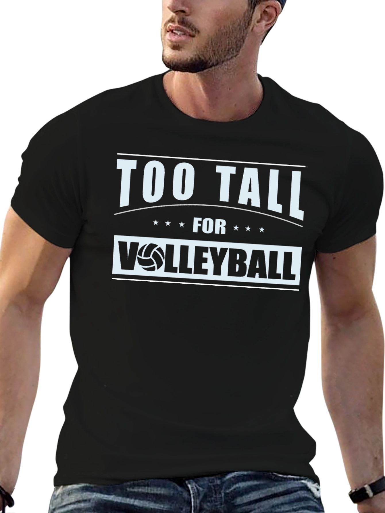 Too Tall for Volleyball Graphic Tee