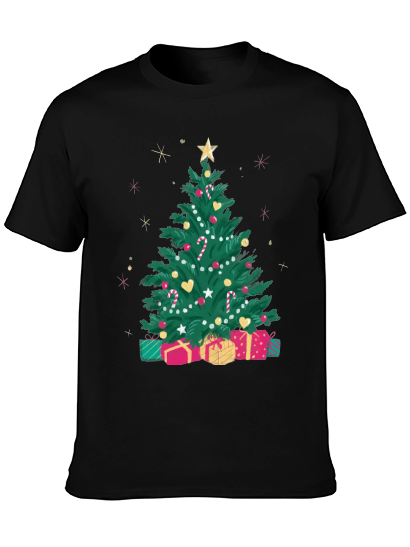 Festive Christmas Tree Graphic Tee