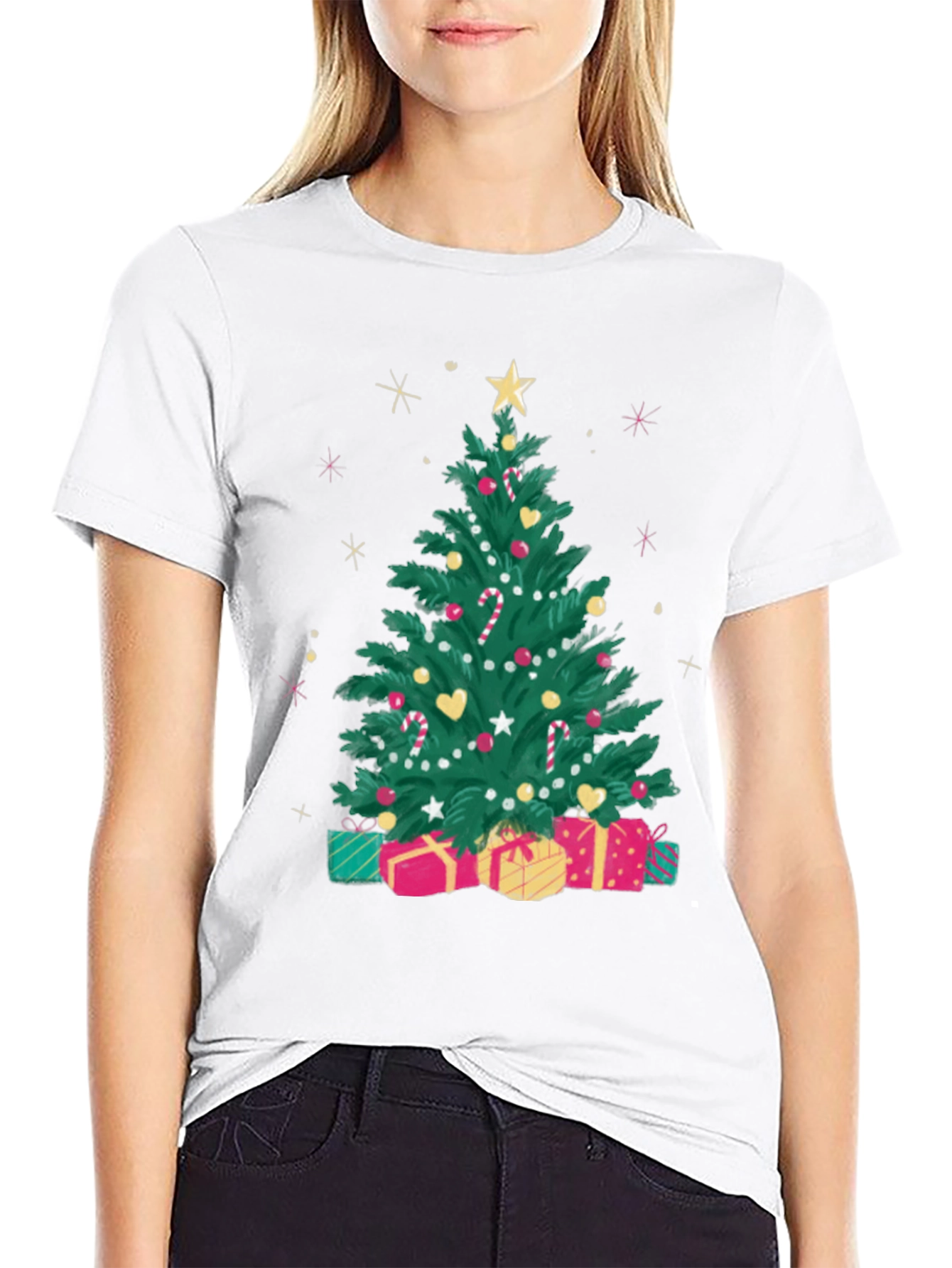 Festive Christmas Tree Graphic Tee