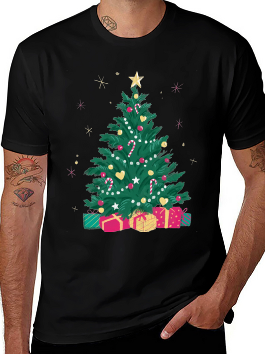Festive Christmas Tree Graphic Tee