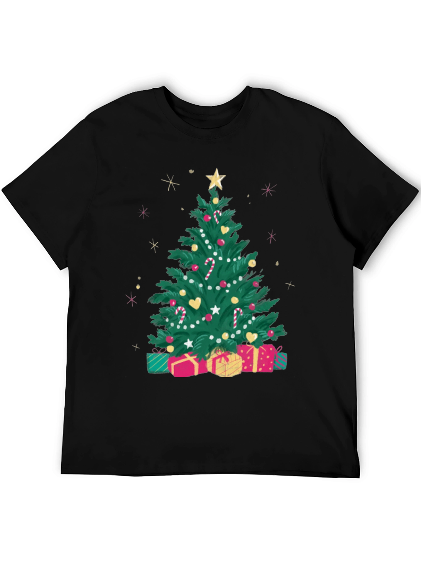Festive Christmas Tree Graphic Tee