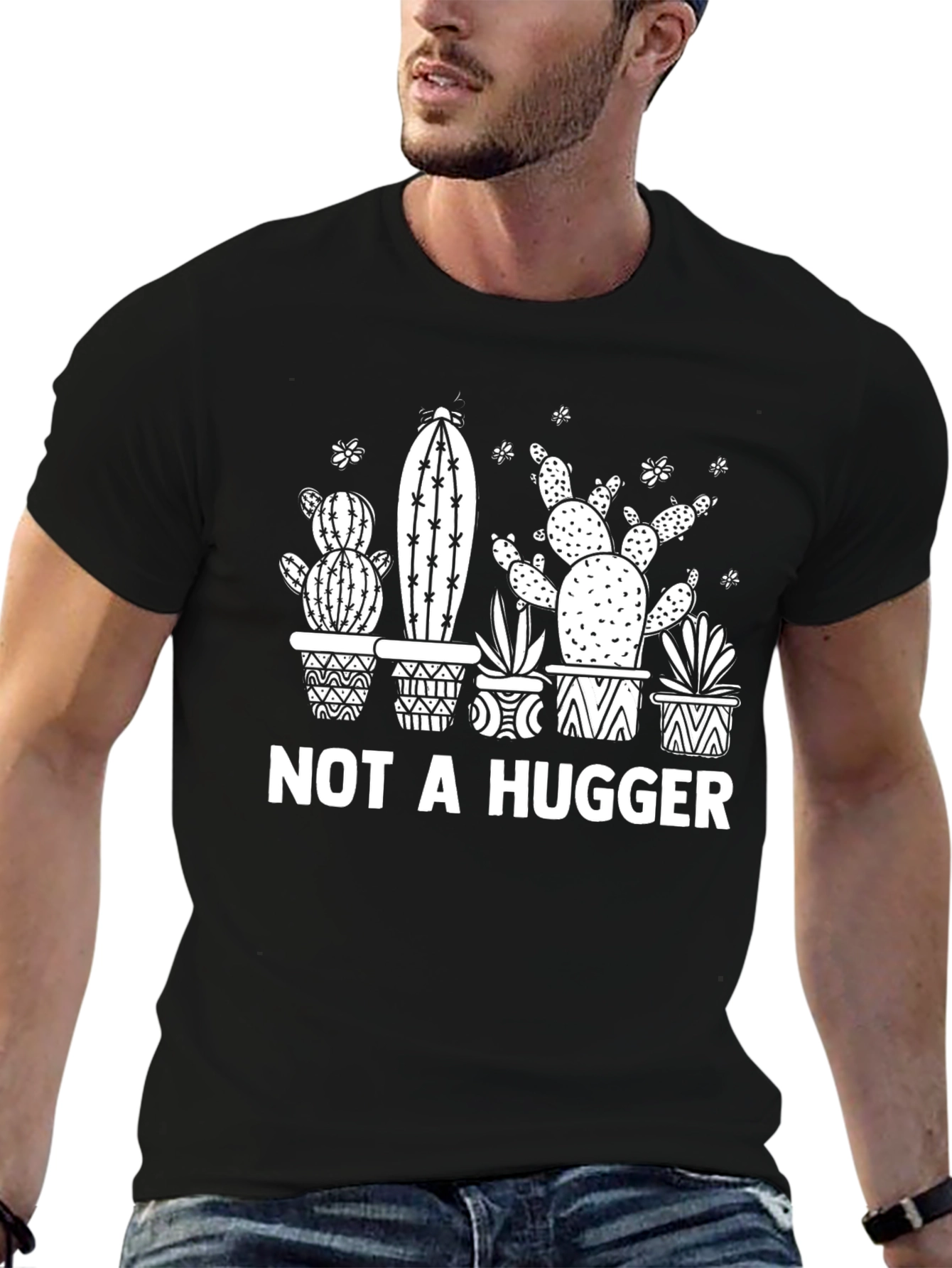 Not a Hugger Cactus Graphic Tee
