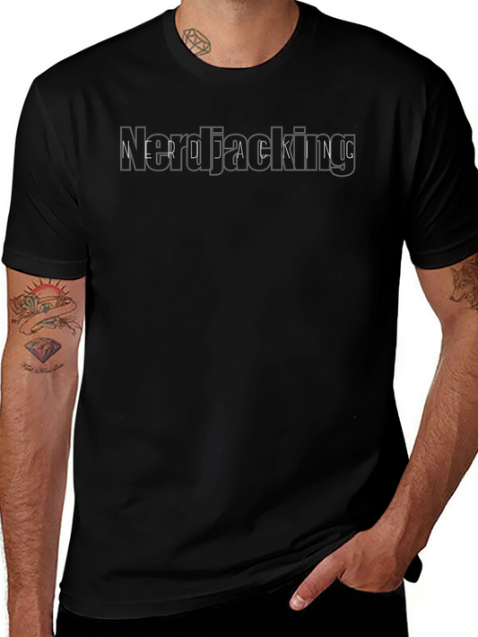 Nerdjacking Graphic Tee - Black