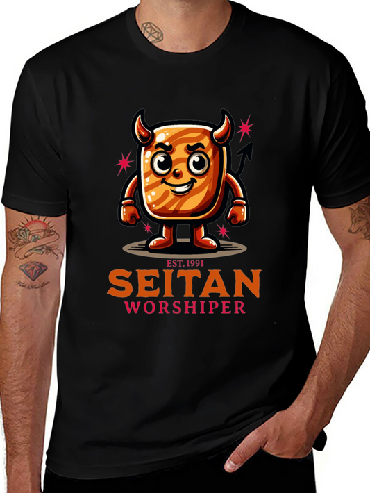 Seitan Worshiper Graphic T-Shirt