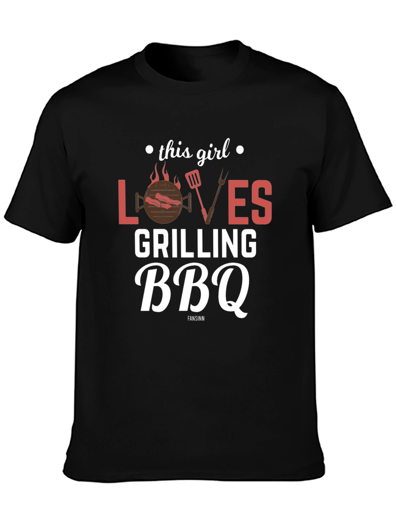 This Girl Loves Grilling BBQ T-Shirt