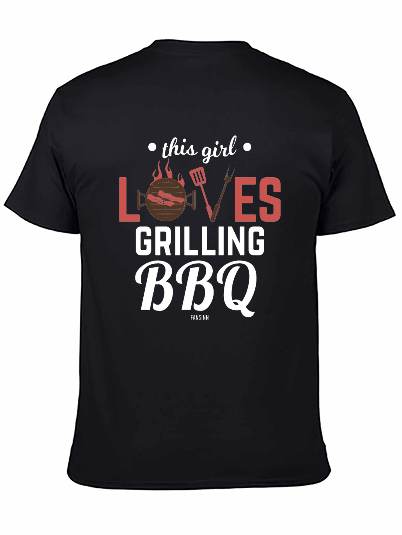 This Girl Loves Grilling BBQ T-Shirt