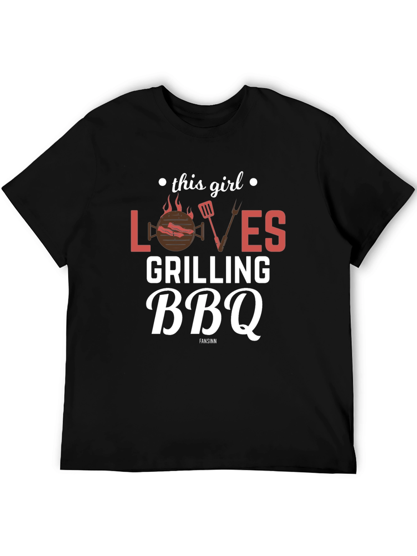 This Girl Loves Grilling BBQ T-Shirt