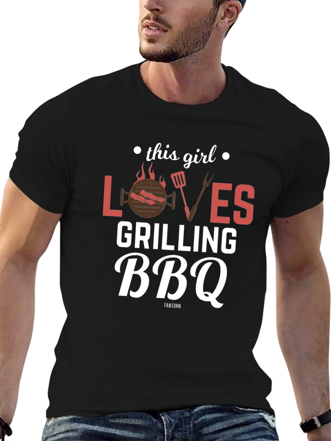 This Girl Loves Grilling BBQ T-Shirt