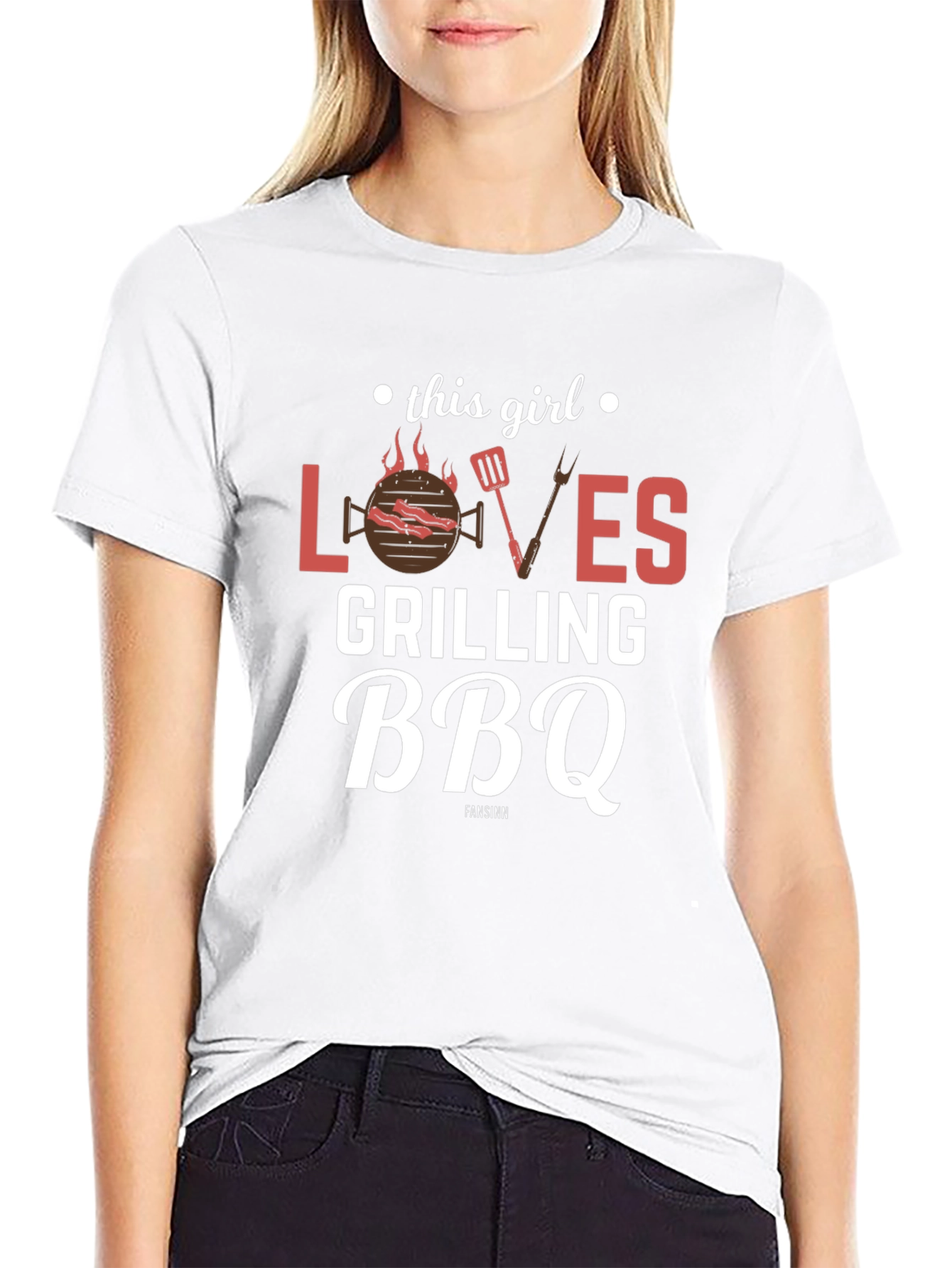 This Girl Loves Grilling BBQ T-Shirt