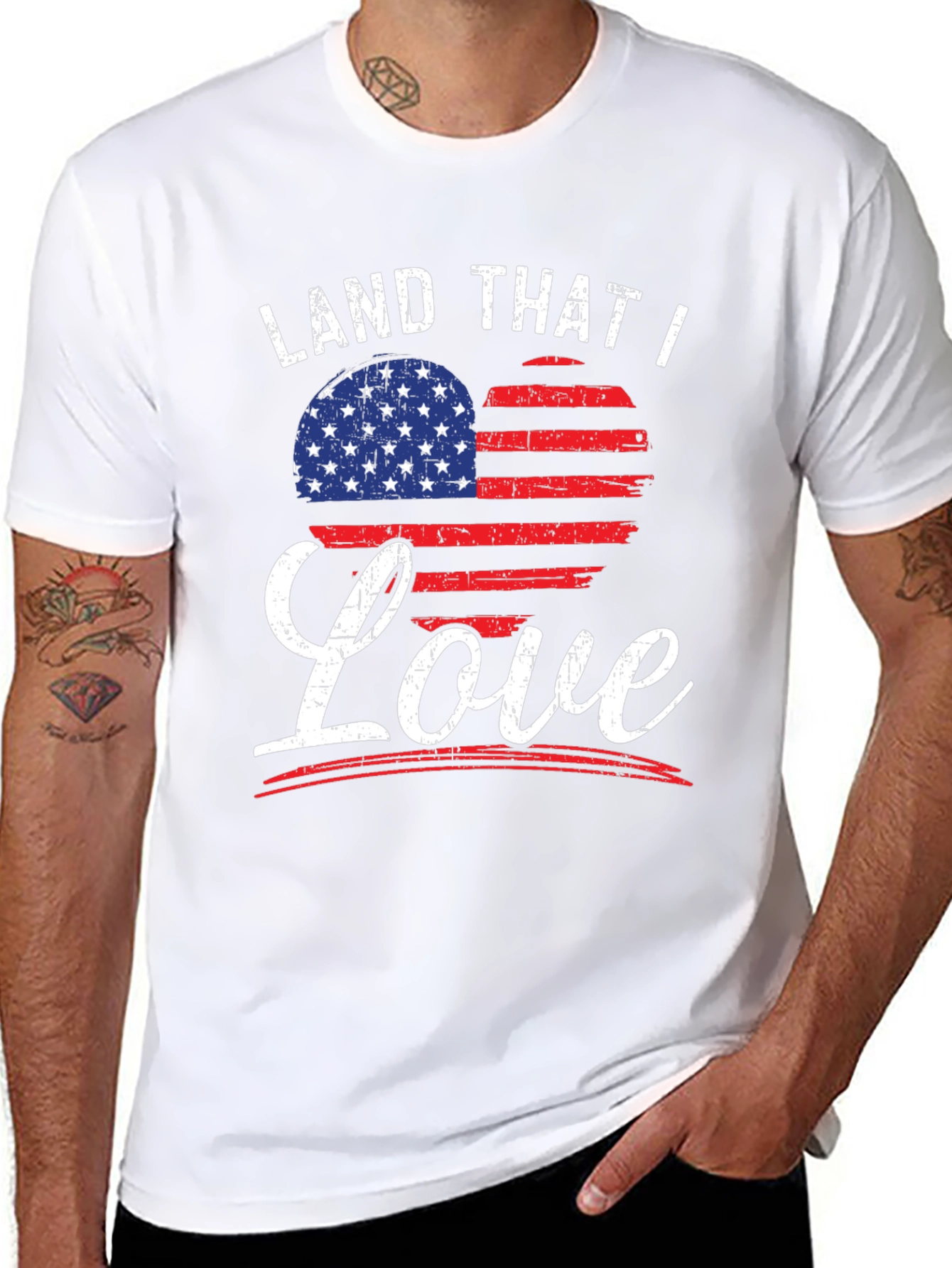 Land That I Love Patriotic Graphic Tee