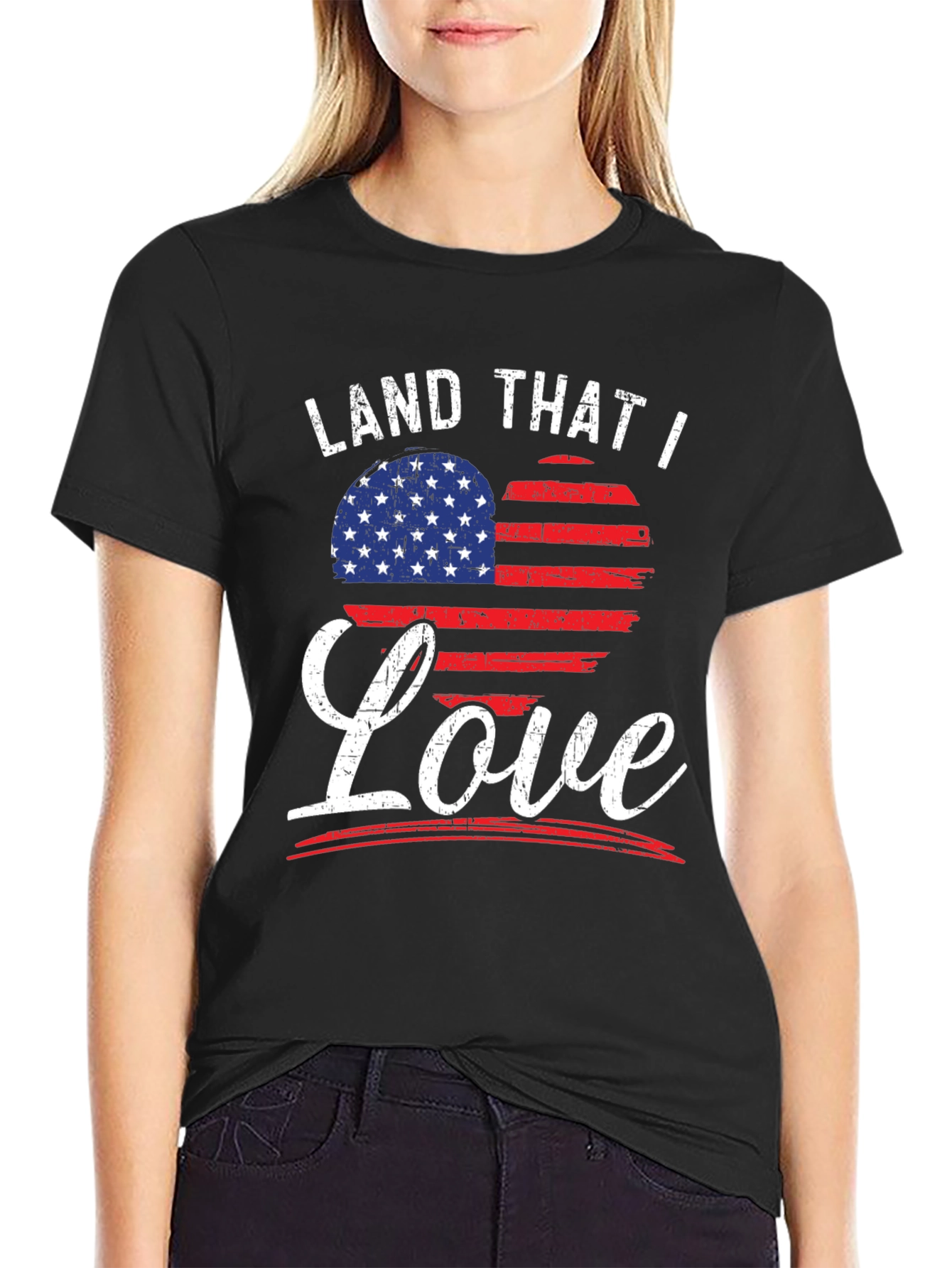 Land That I Love Patriotic Graphic Tee