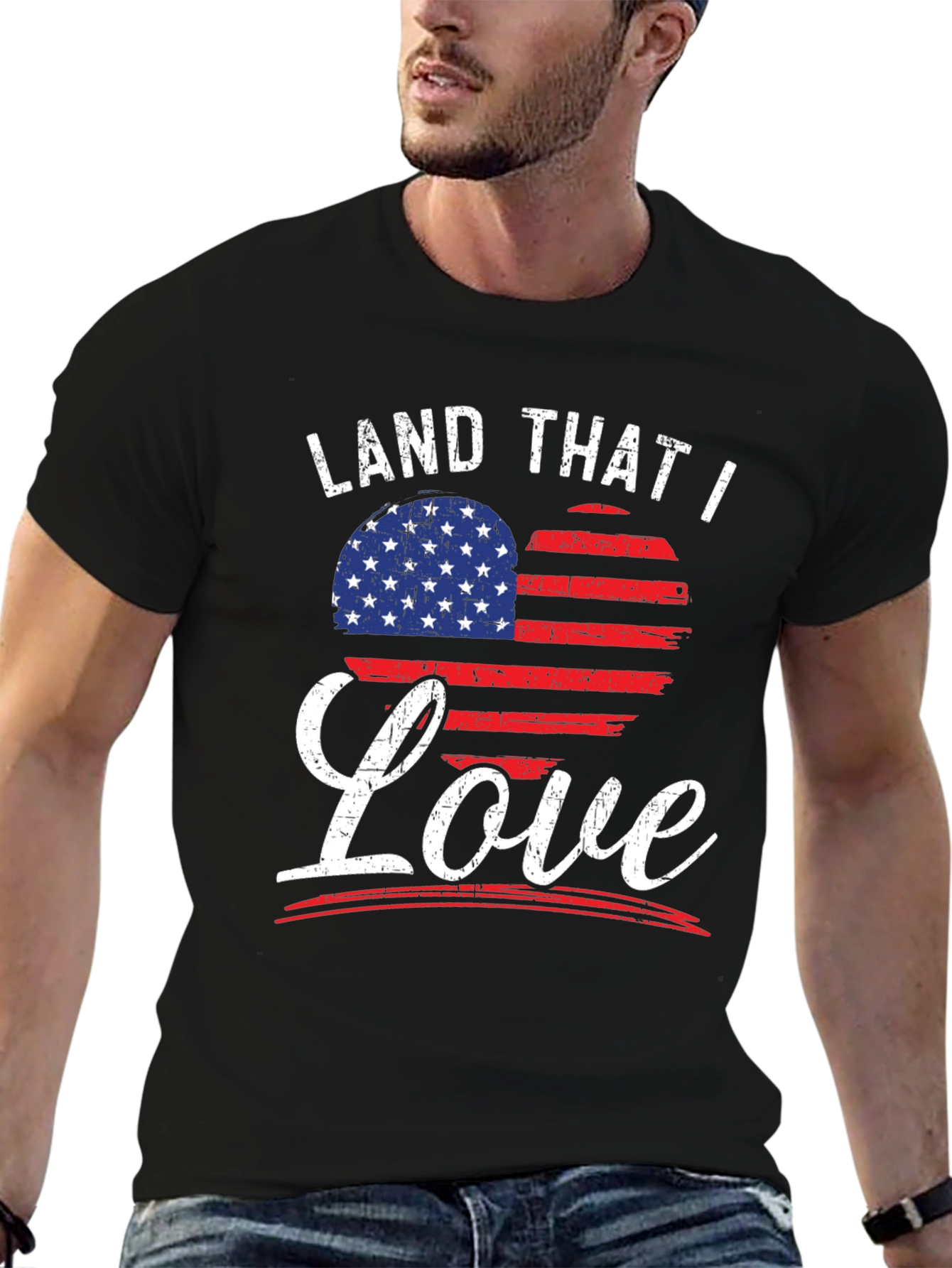 Land That I Love Patriotic Graphic Tee