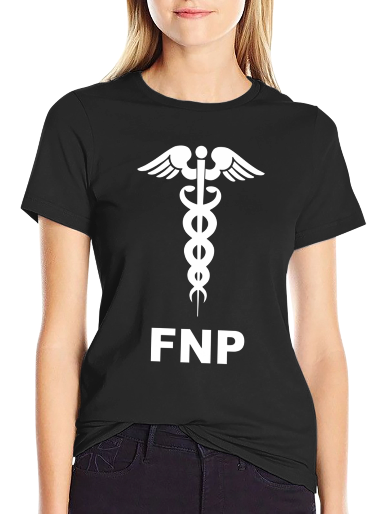 FNP Caduceus Black T-Shirt