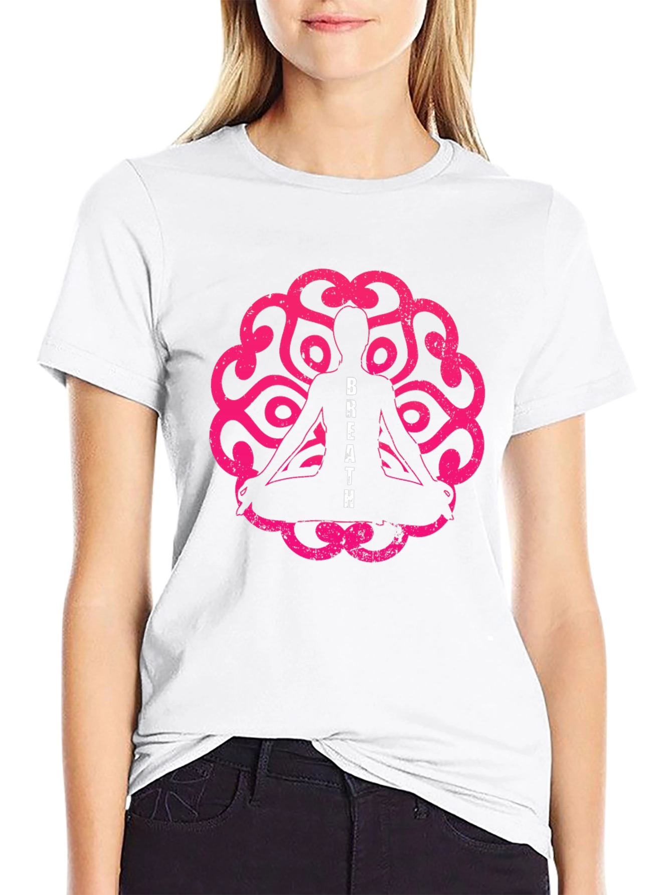 Breathe Yoga T-Shirt - Meditation & Relaxation