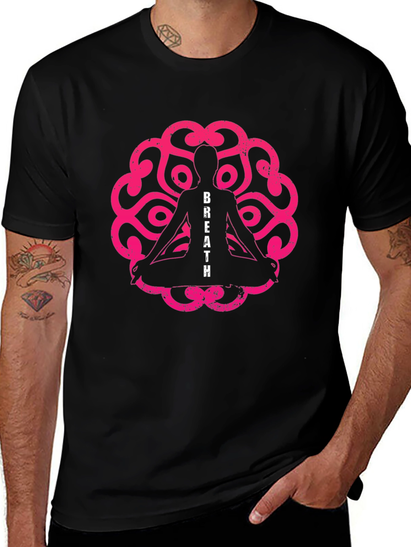 Breathe Yoga T-Shirt - Meditation & Relaxation