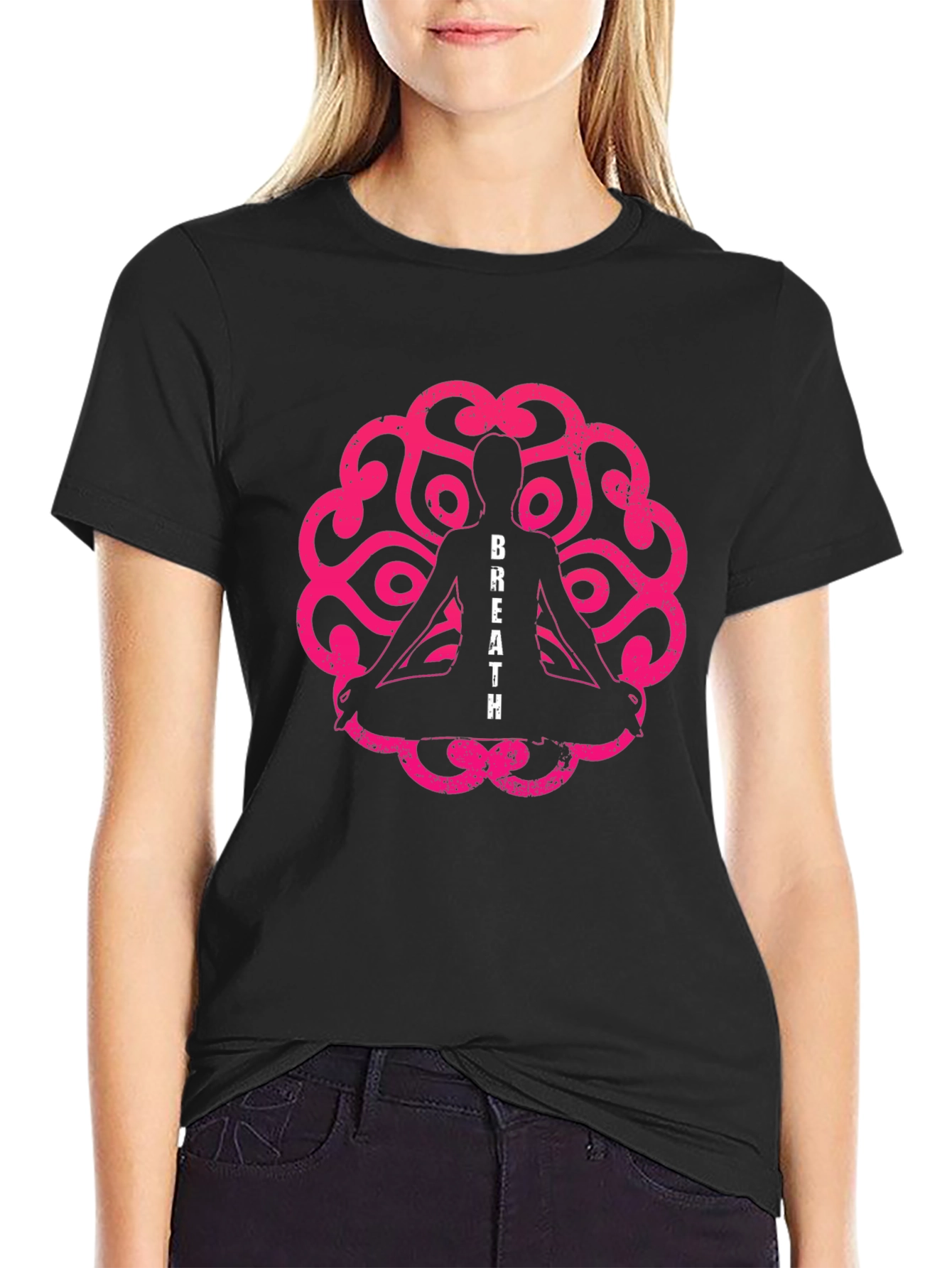 Breathe Yoga T-Shirt - Meditation & Relaxation